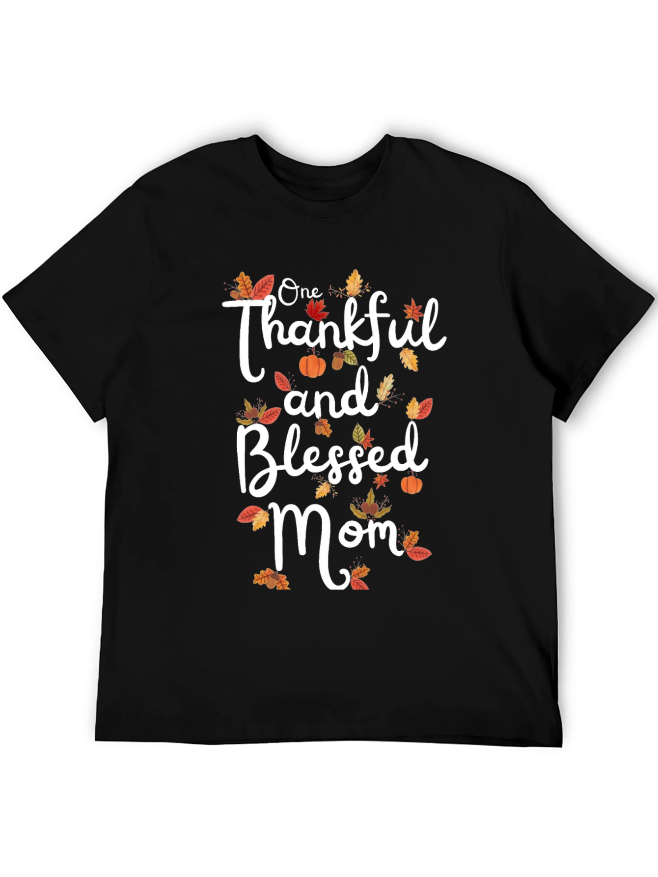 Thankful & Blessed Mom T-Shirt | Fall Graphic Tee