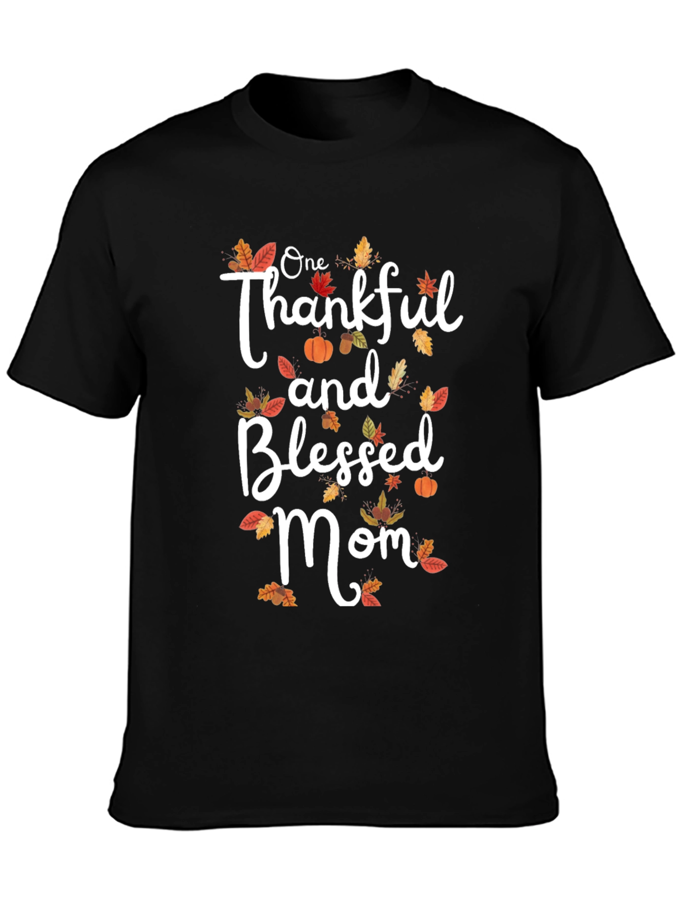 Thankful & Blessed Mom T-Shirt | Fall Graphic Tee