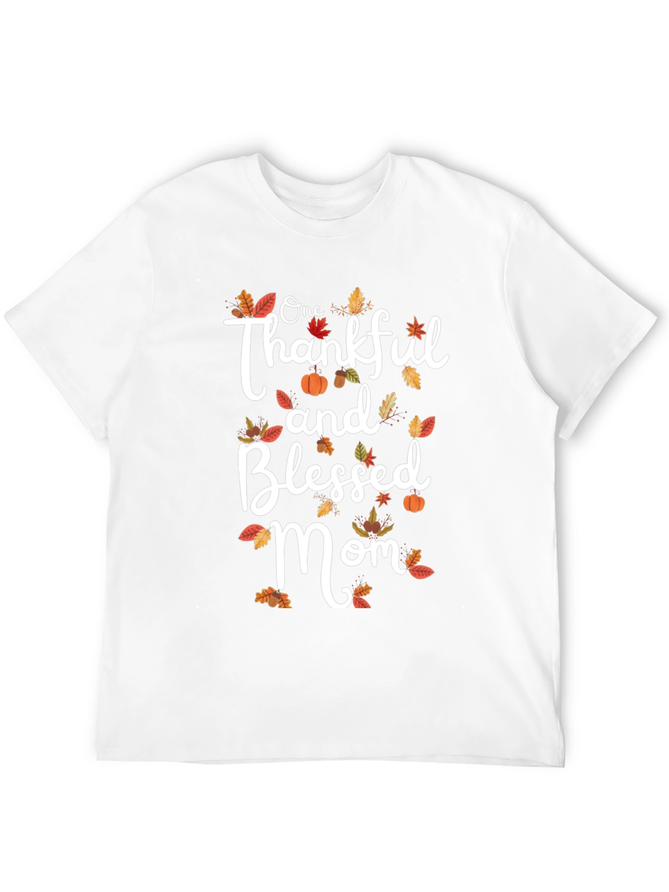 Thankful & Blessed Mom T-Shirt | Fall Graphic Tee