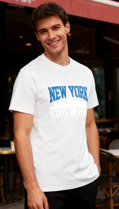 New York State of Mind 100% Cotton T-Shirt - Unisex Urban Style Tee for Every Occasion