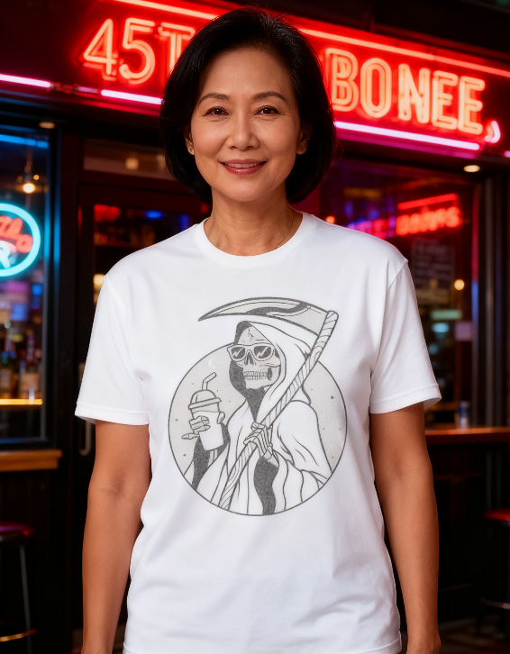 "Midnight Reaper" Gothic Graphic Tee