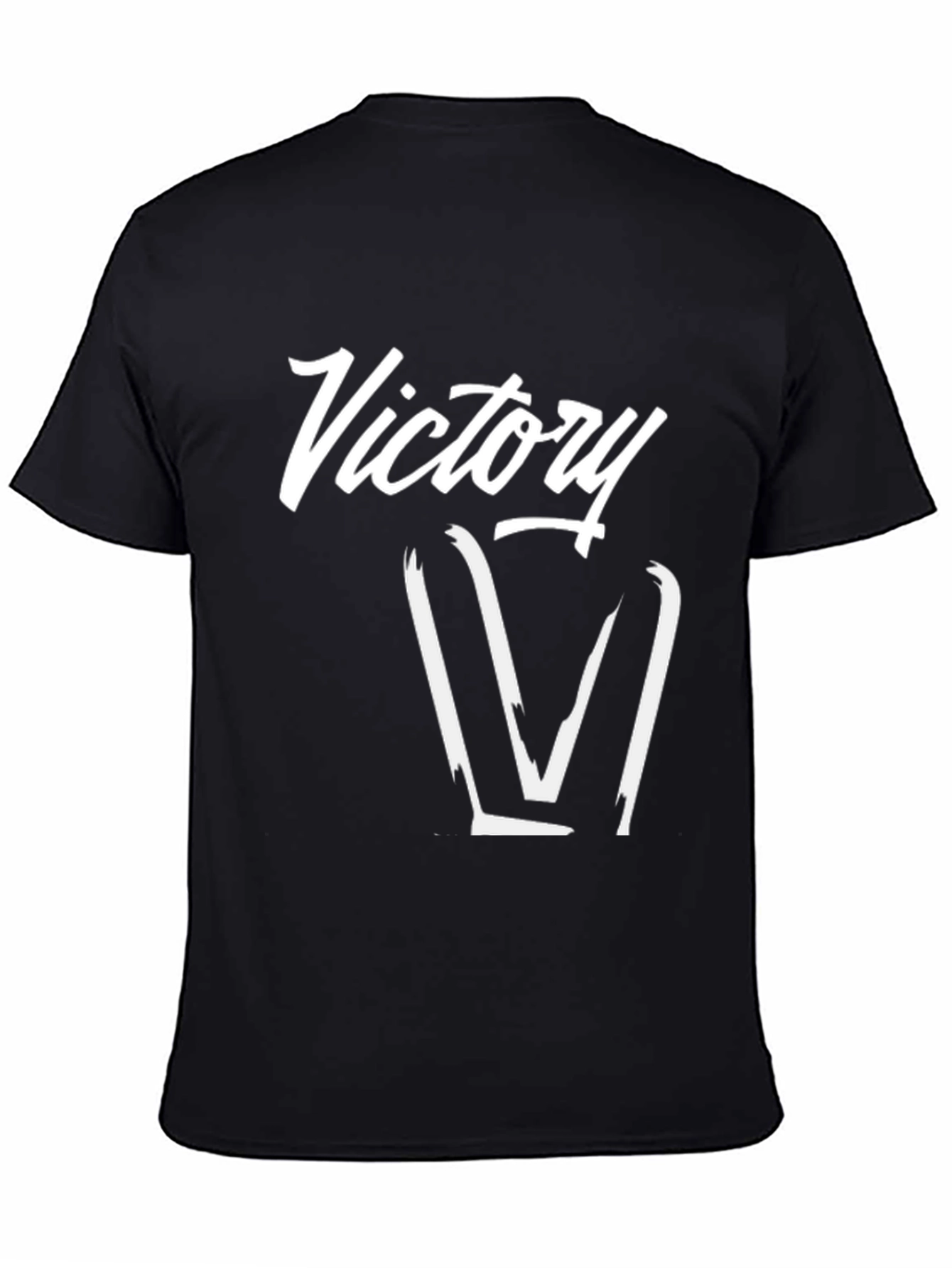 Victory Graphic Black T-Shirt for Men