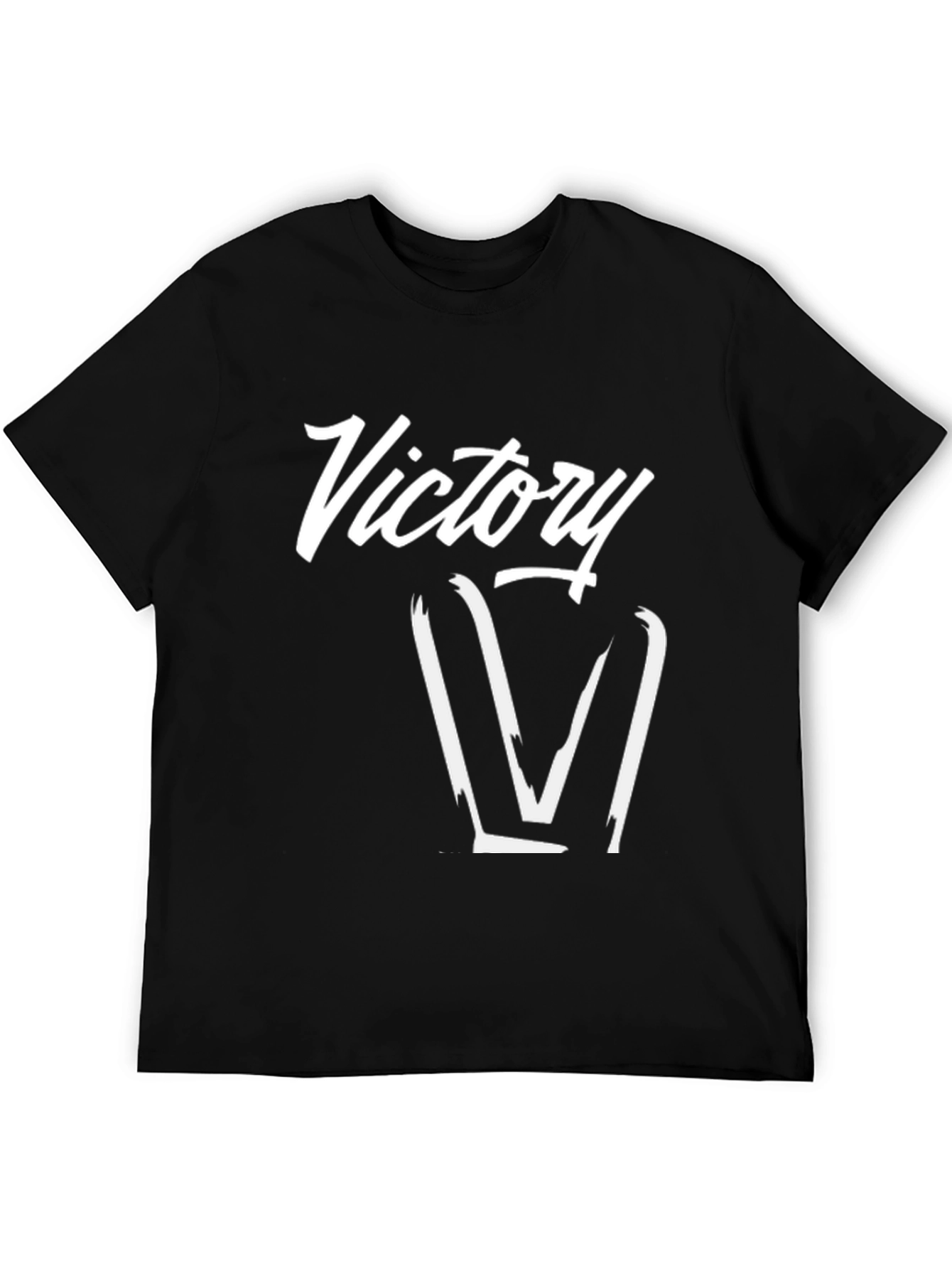 Victory Graphic Black T-Shirt for Men