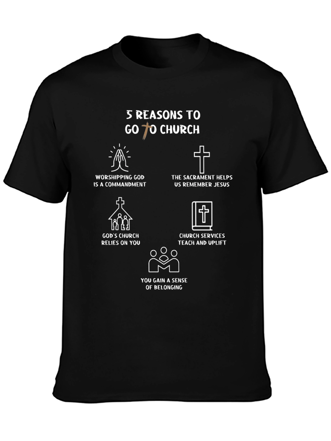 5 Reasons to Go to Church T-Shirt