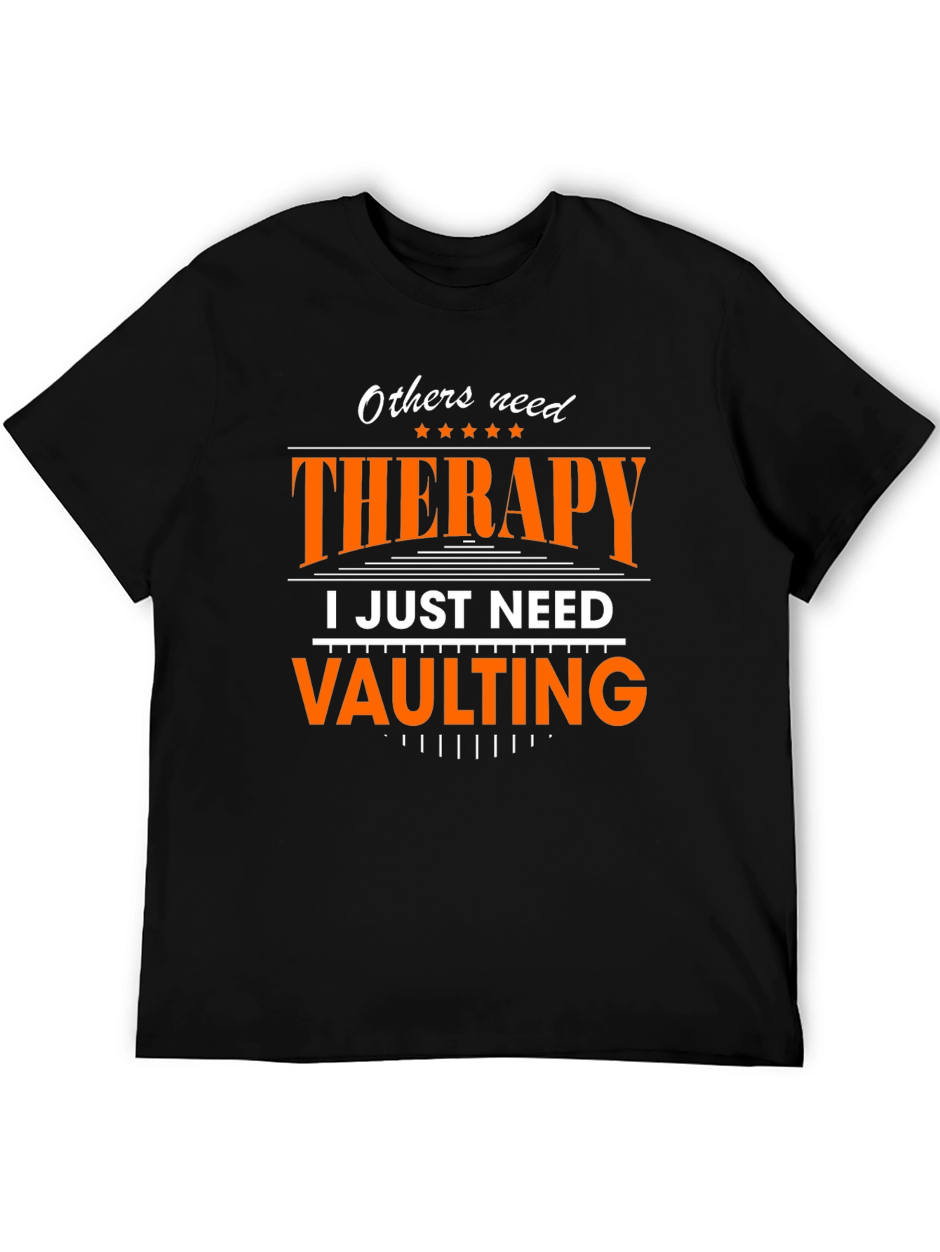 Vaulting Therapy Graphic Tee - Athlete Humor T-Shirt