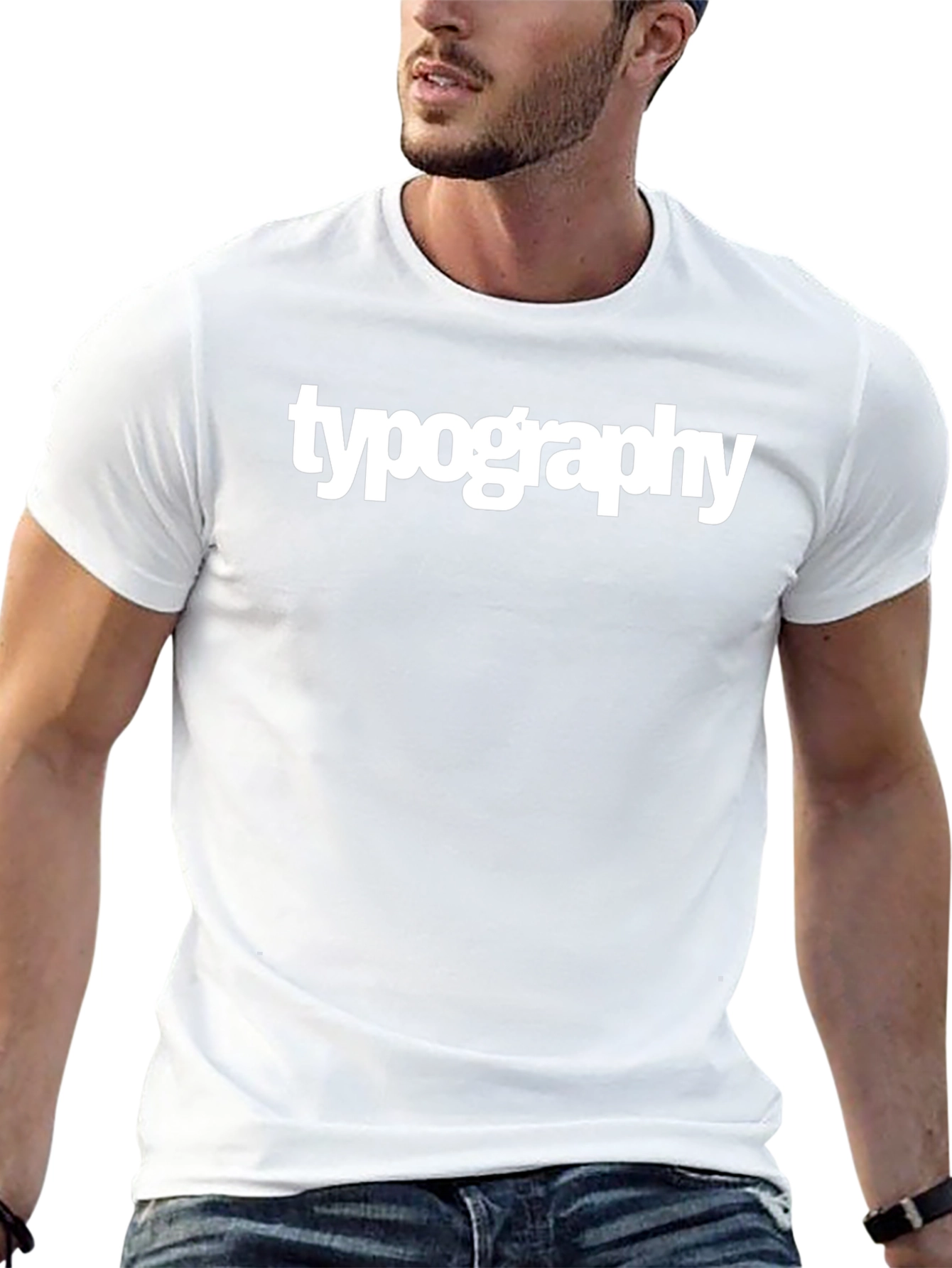 Typography Graphic Black T-Shirt