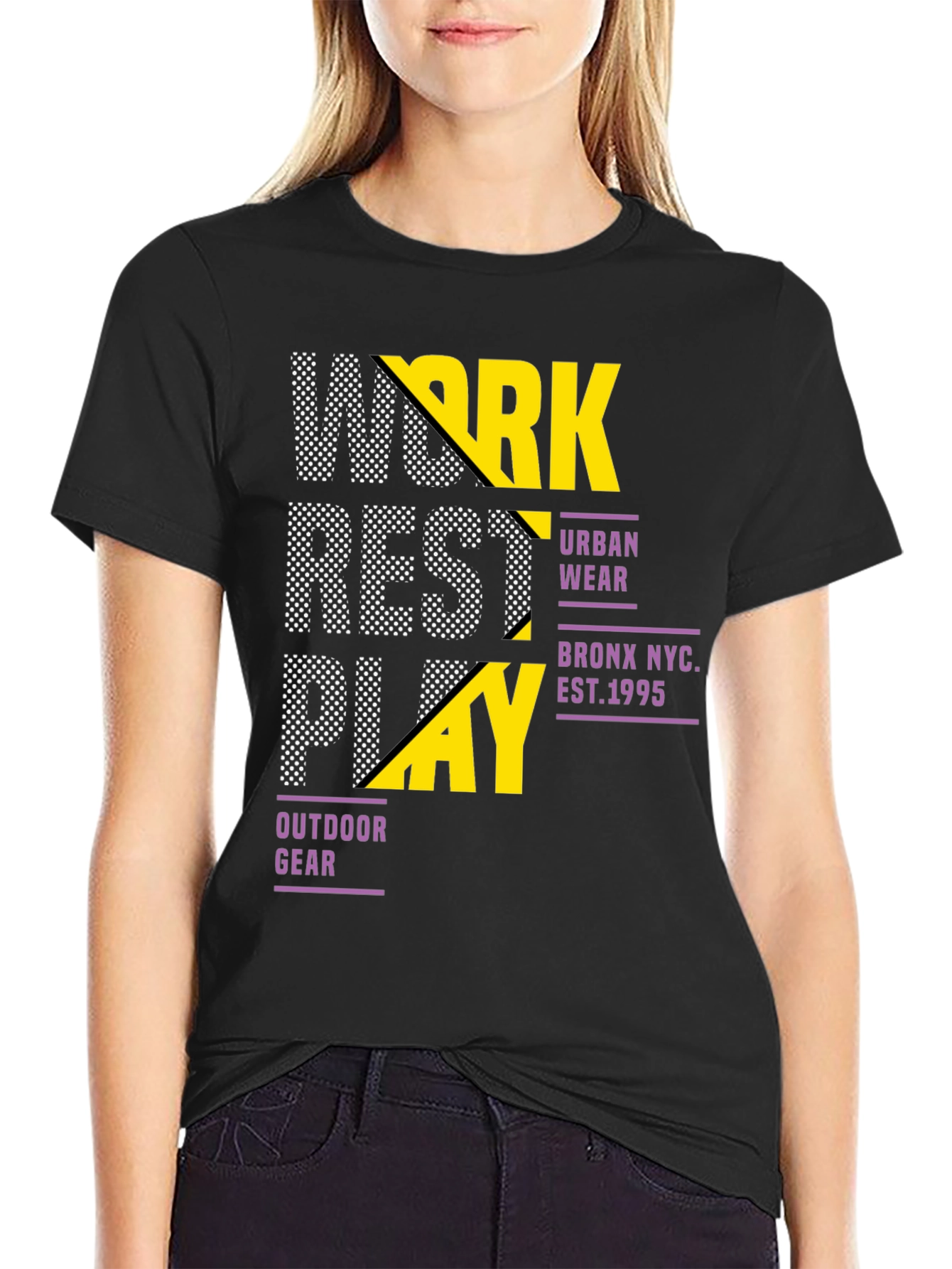 Urban Style Graphic Print Crew Neck T-Shirt