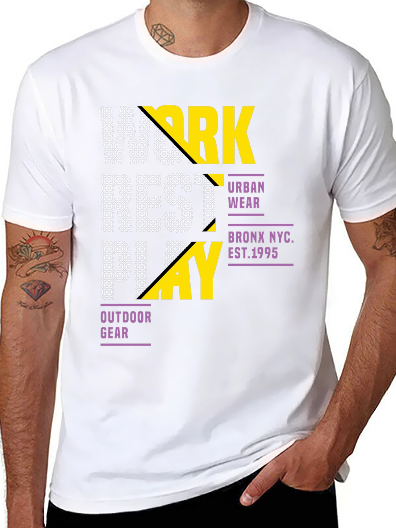 Urban Style Graphic Print Crew Neck T-Shirt