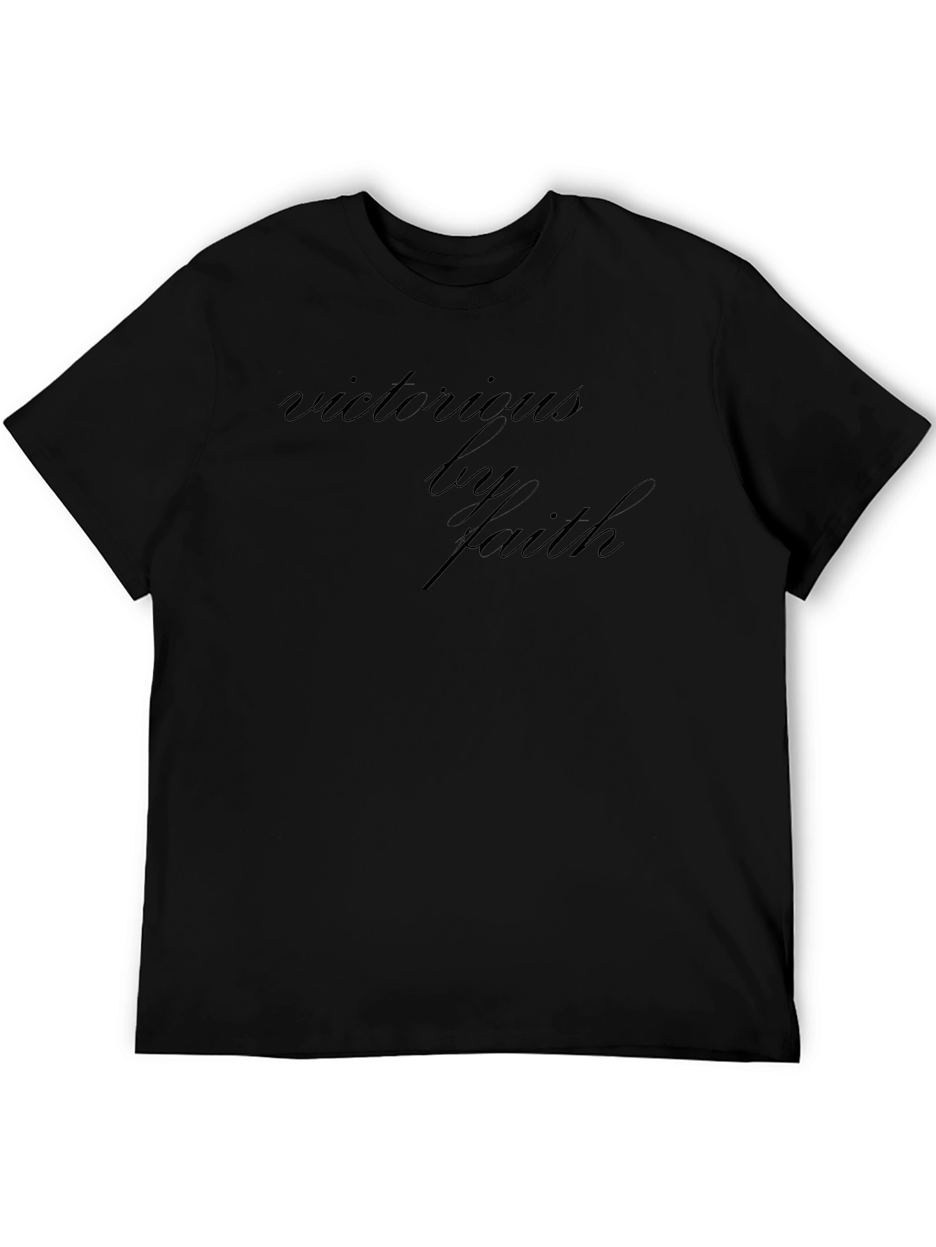Victorious by Faith Black T-Shirt