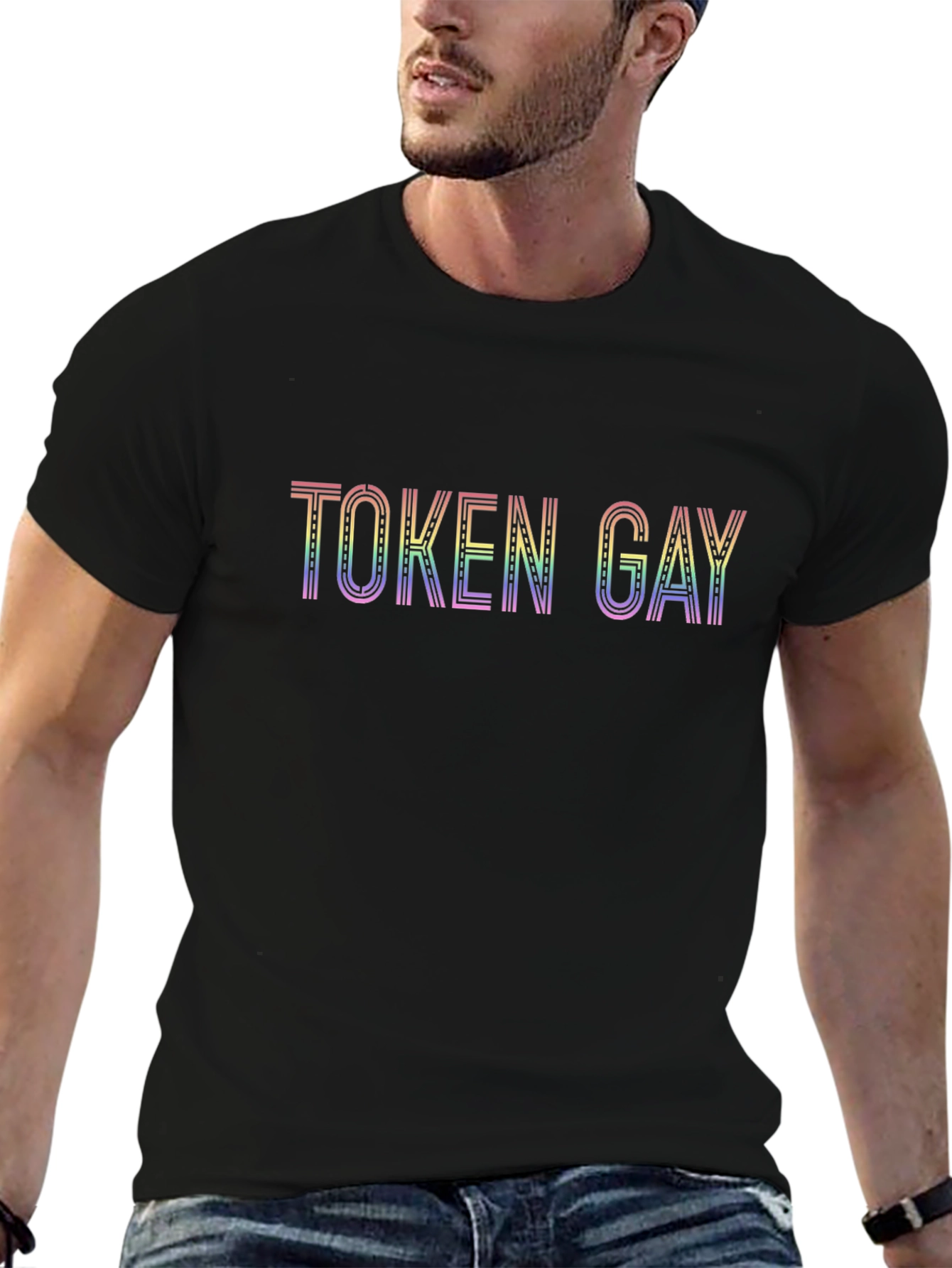 Token Gay Rainbow T-Shirt - Pride Apparel