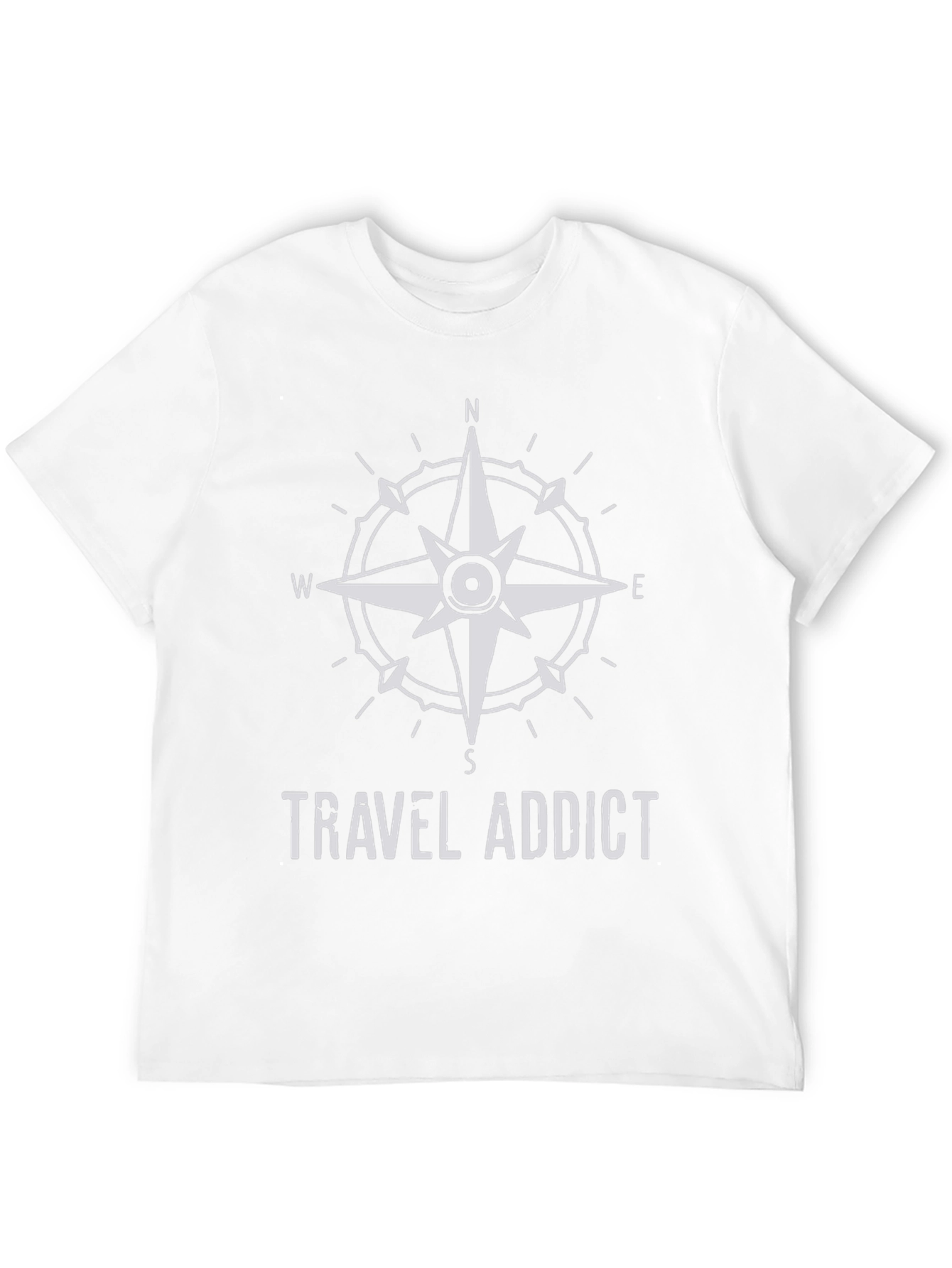 Travel Addict Compass Graphic T-Shirt