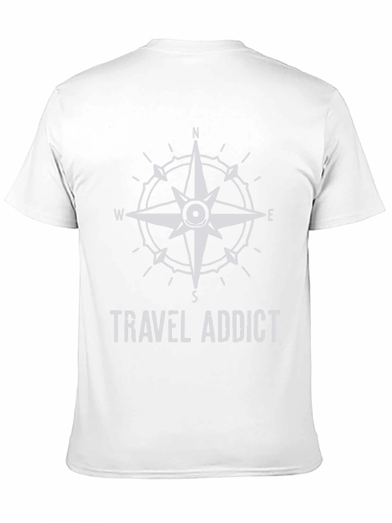 Travel Addict Compass Graphic T-Shirt
