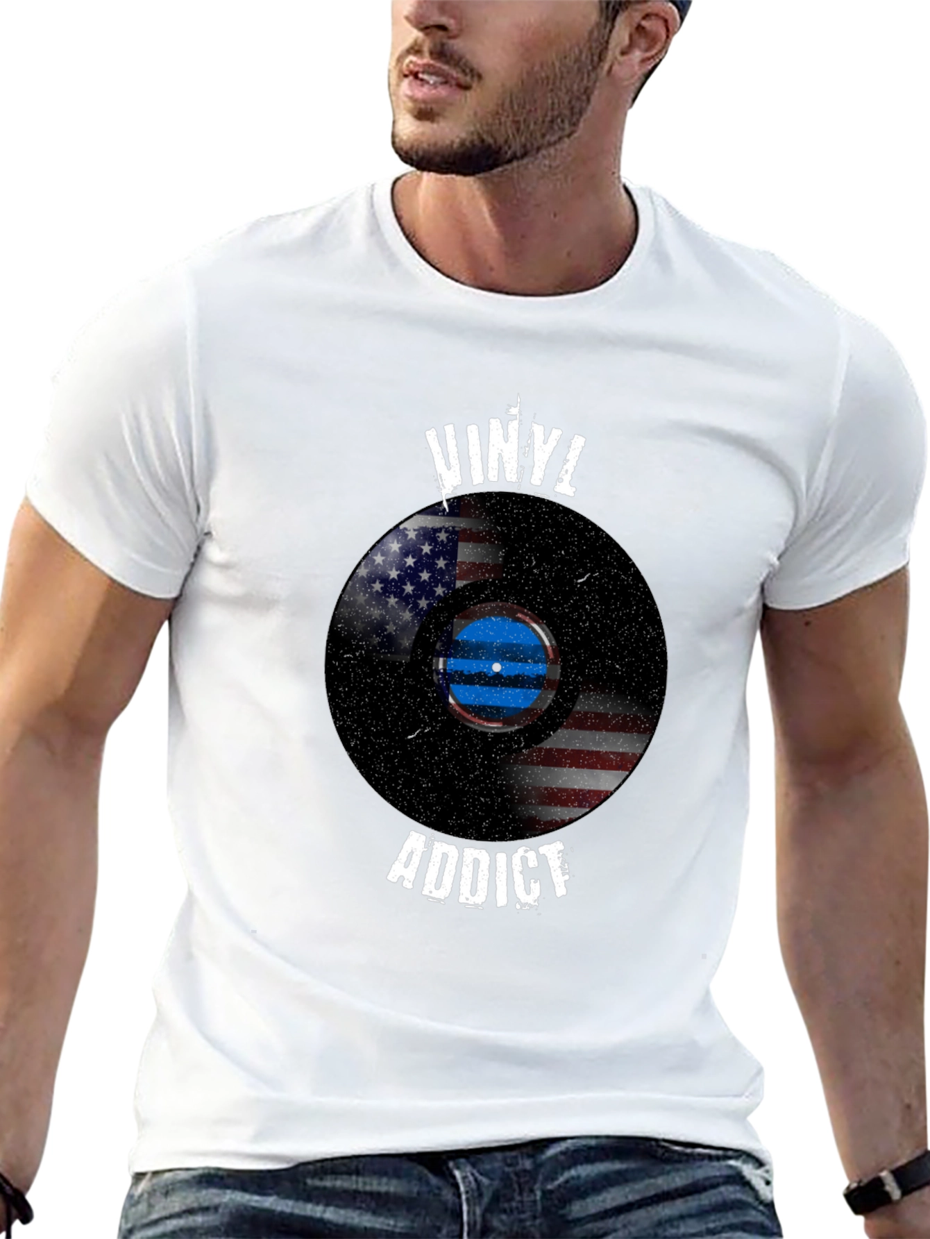 Vinyl Addict Graphic T-Shirt