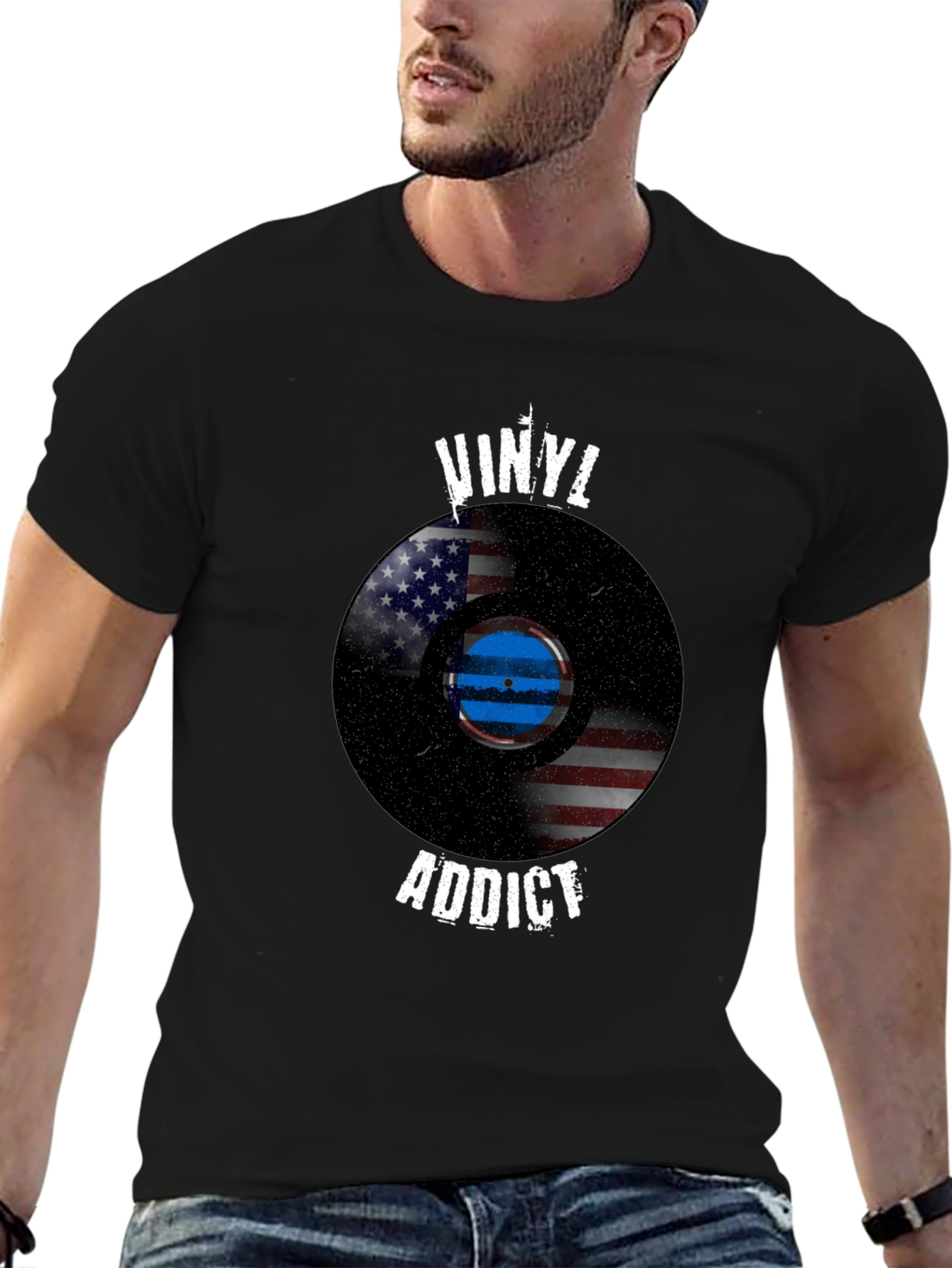 Vinyl Addict Graphic T-Shirt