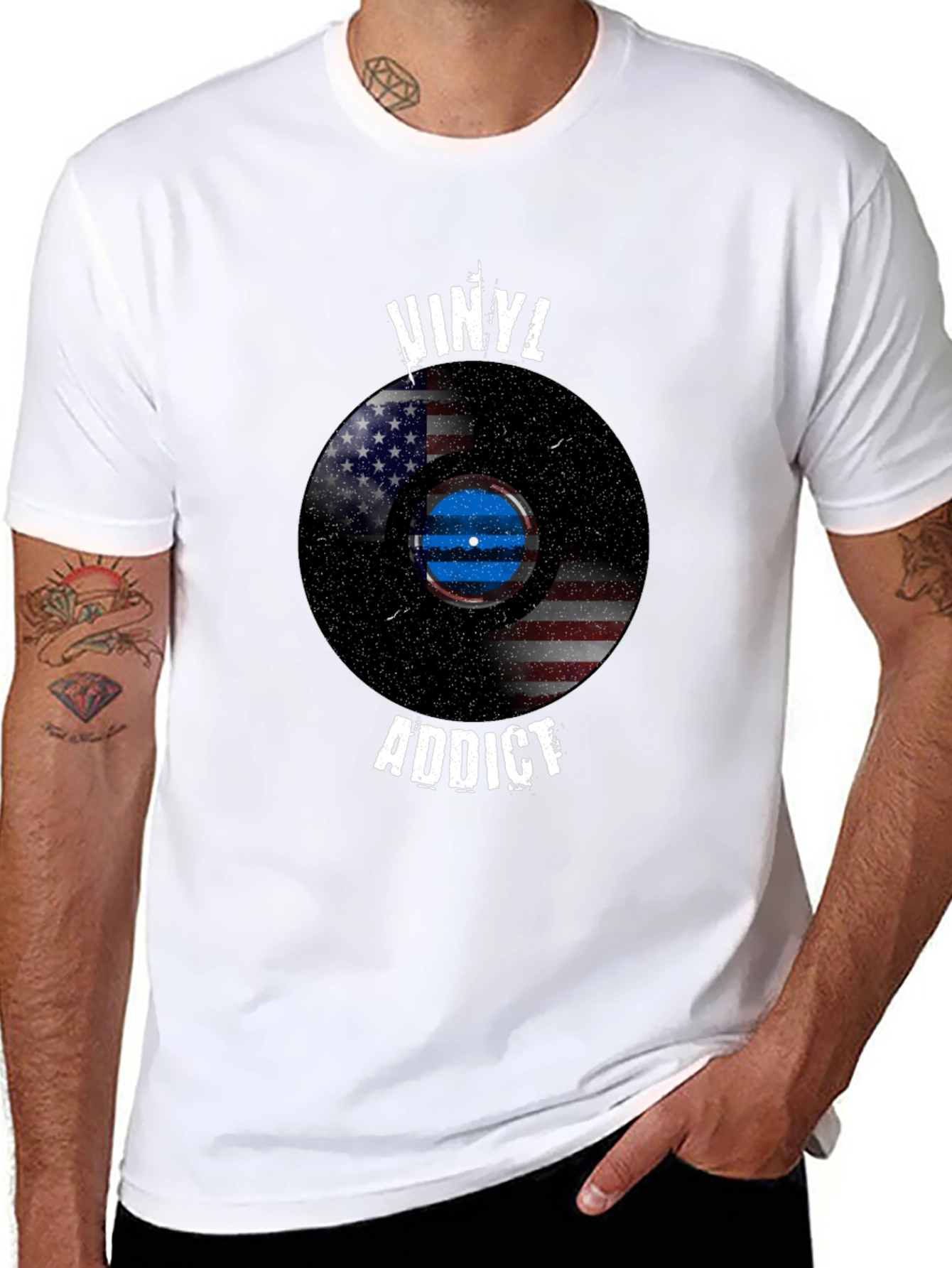 Vinyl Addict Graphic T-Shirt