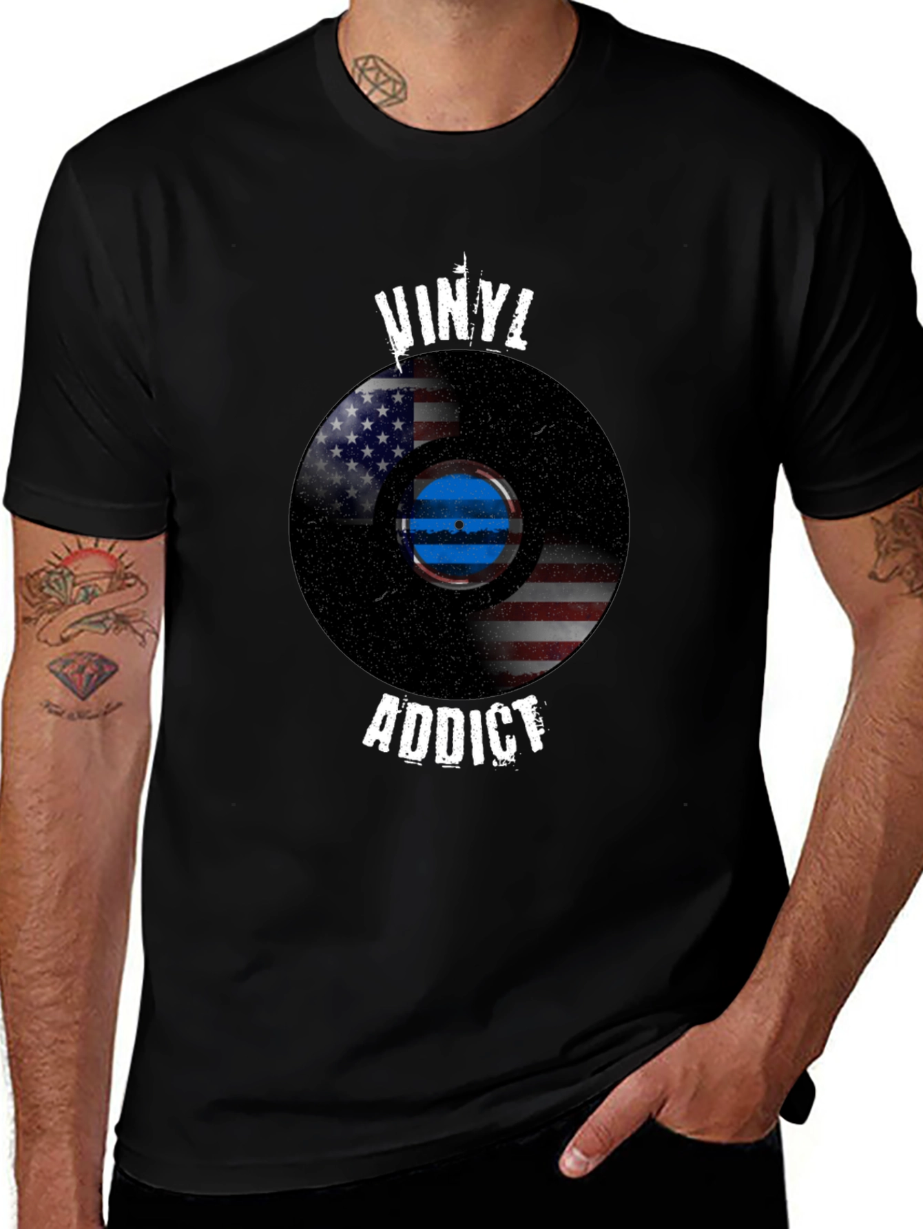 Vinyl Addict Graphic T-Shirt