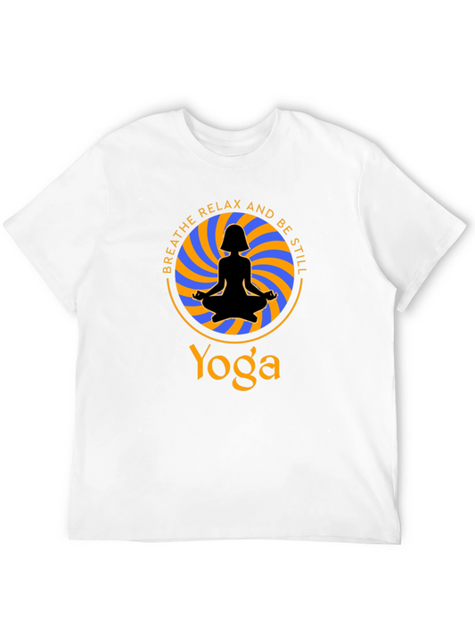 Yoga Meditation T-Shirt - Breathe Relax Be Still