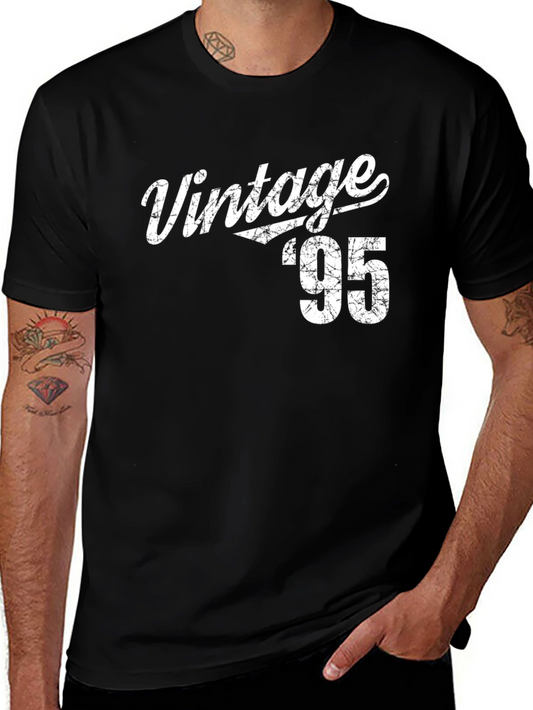 Vintage 95 Graphic Print Black T-Shirt