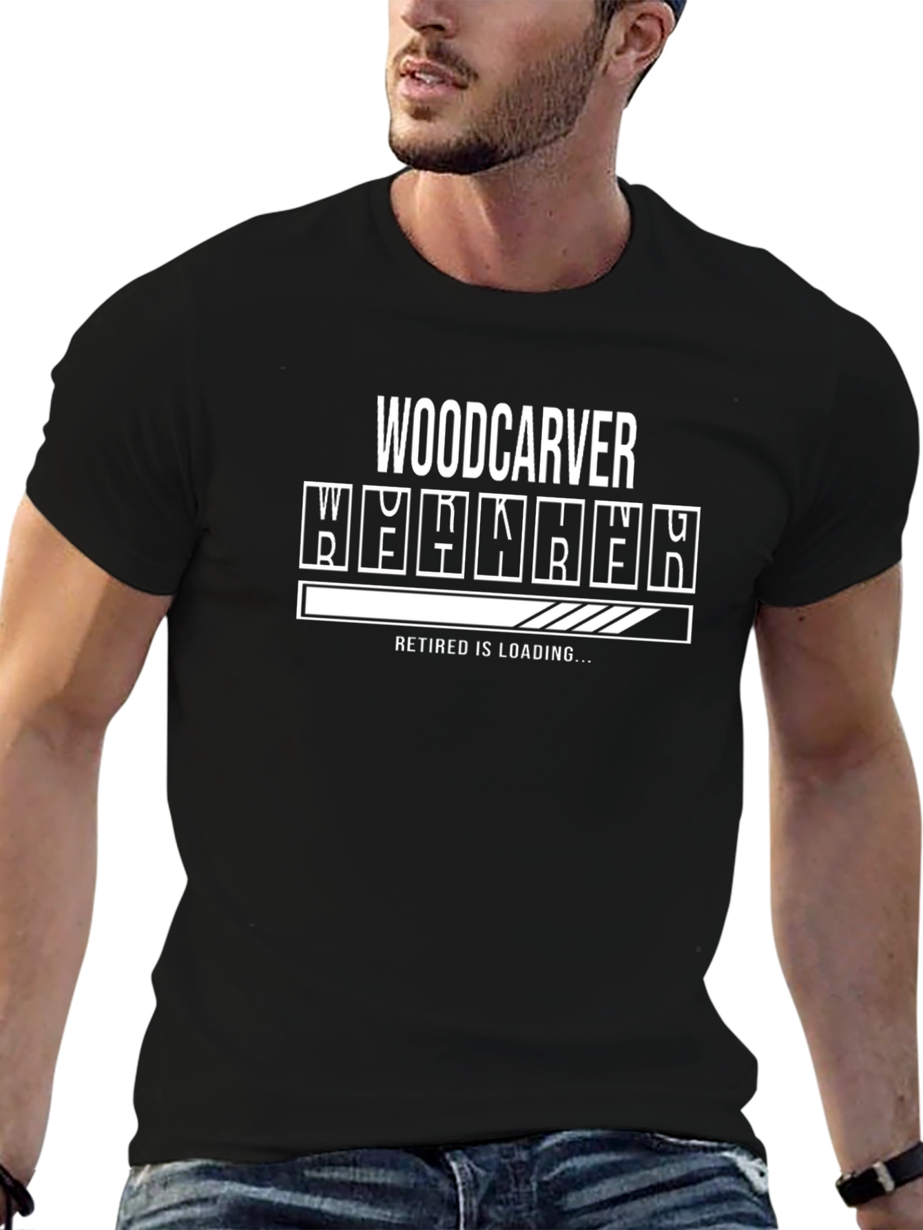 Woodcarver Retired Loading T-Shirt