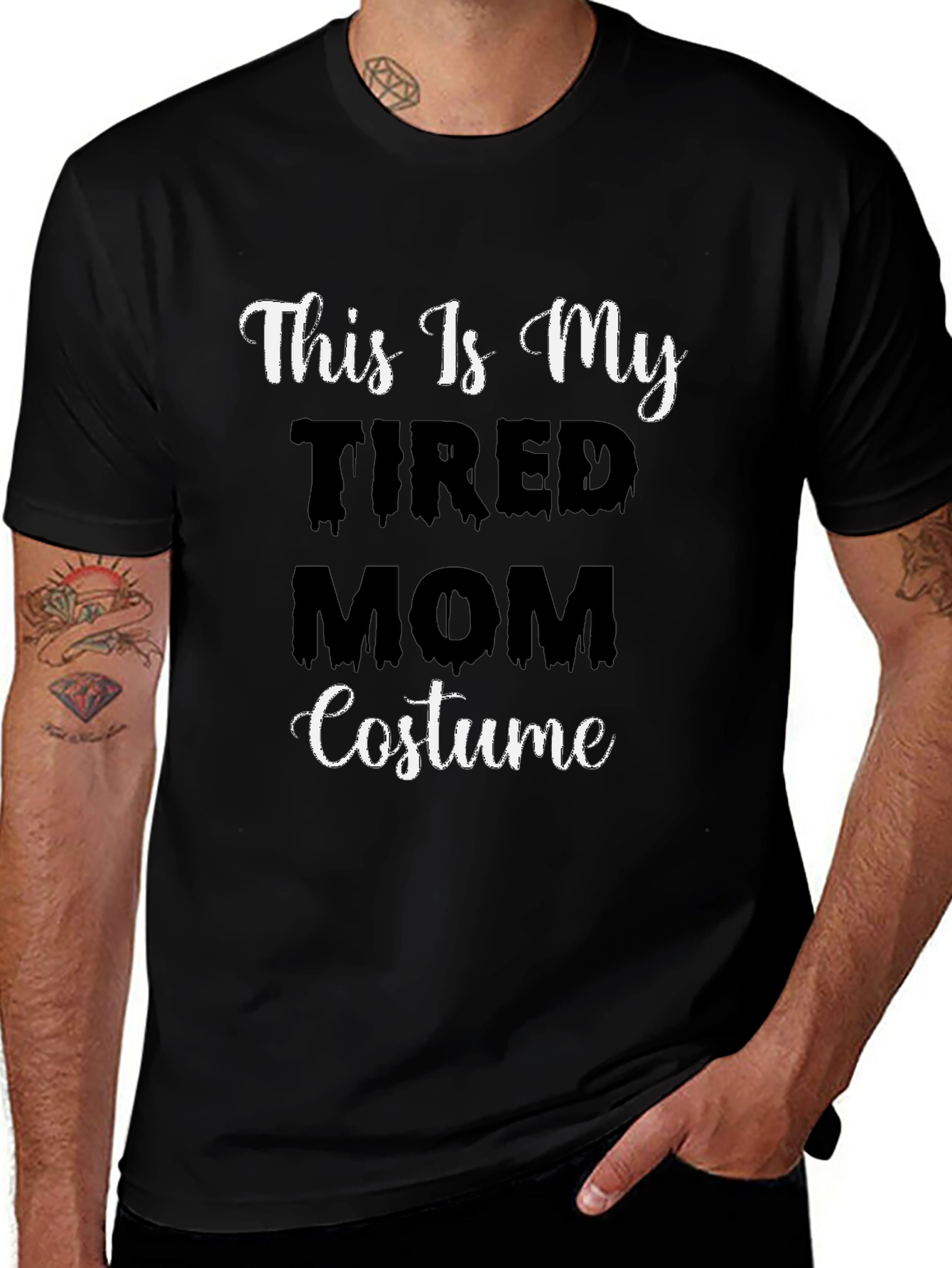 Tired Mom Costume T-Shirt - Halloween Tee