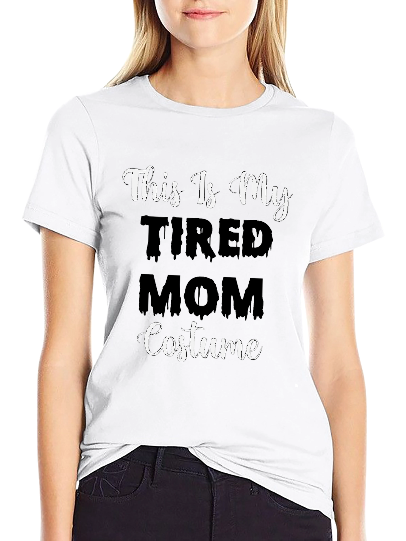 Tired Mom Costume T-Shirt - Halloween Tee