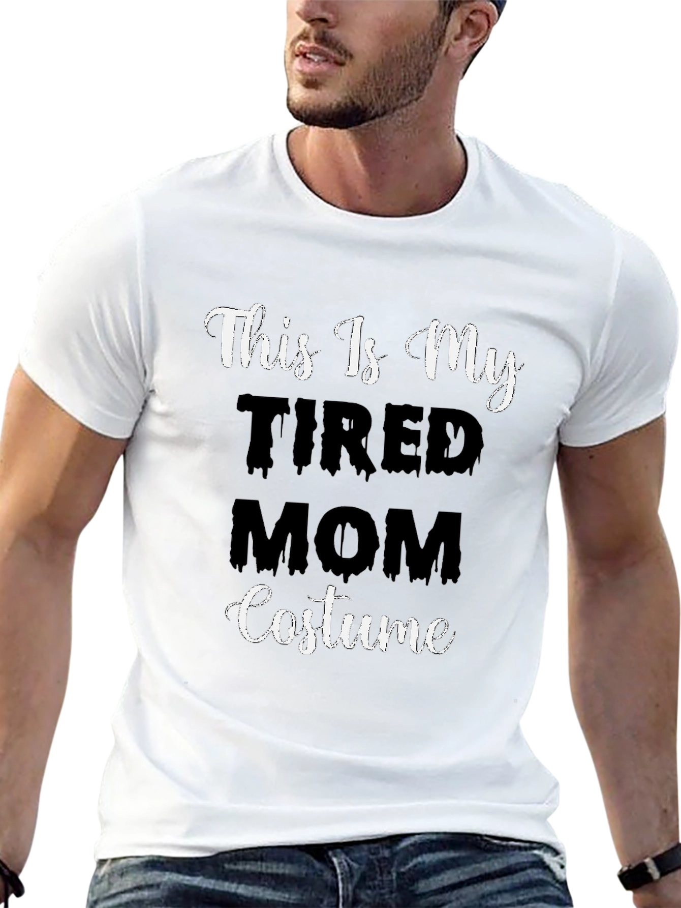 Tired Mom Costume T-Shirt - Halloween Tee