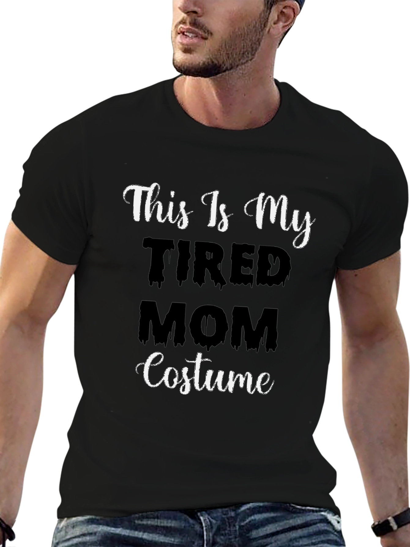 Tired Mom Costume T-Shirt - Halloween Tee