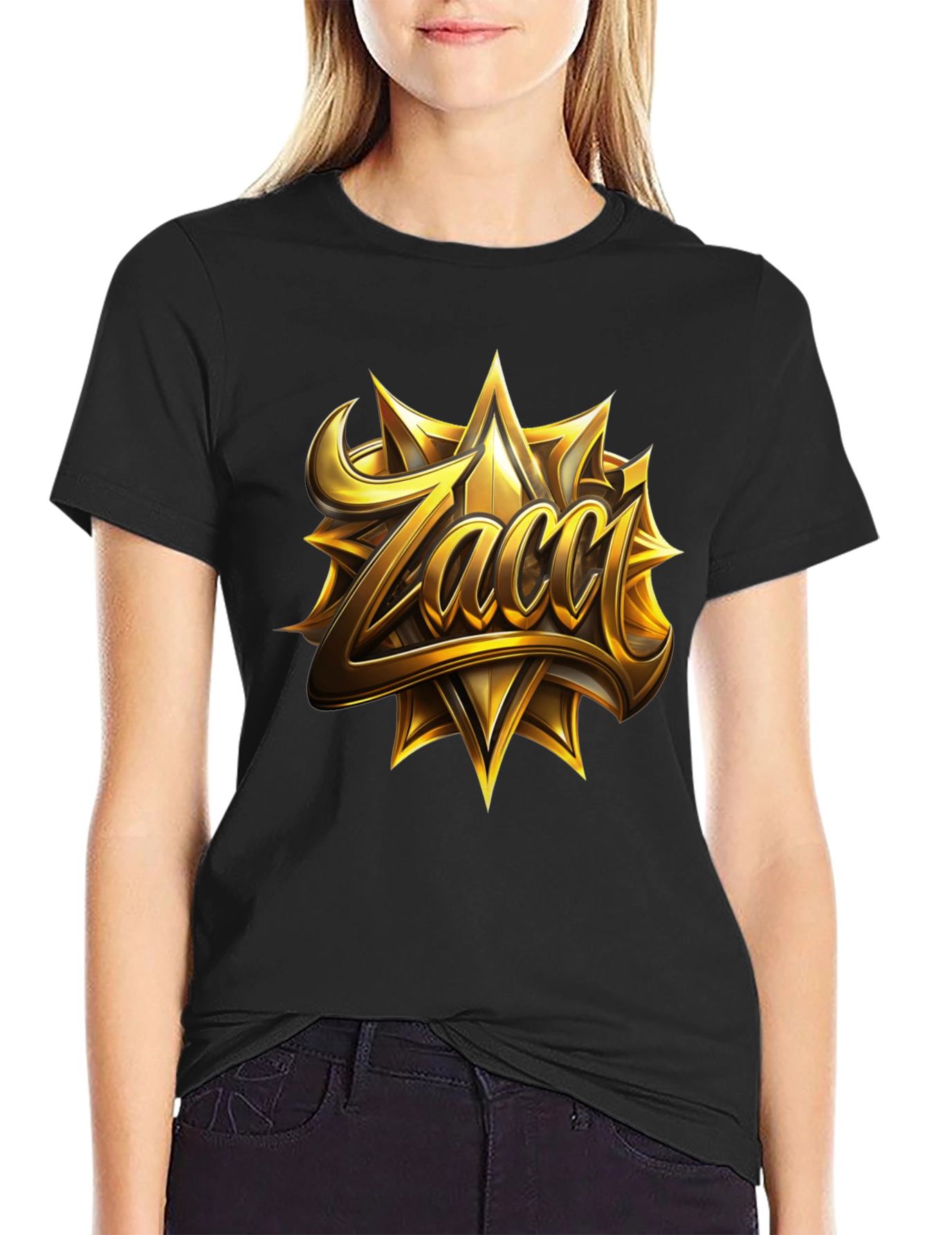 Zacci Gold Emblem Black T-Shirt