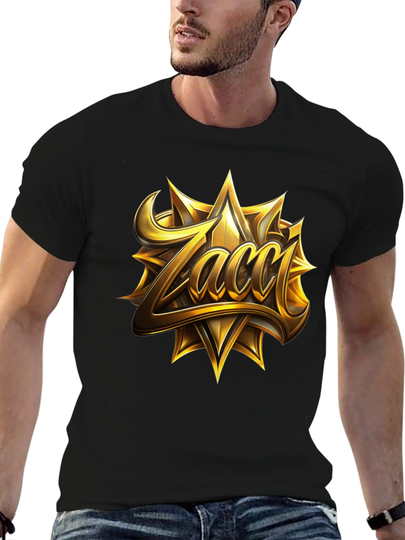 Zacci Gold Emblem Black T-Shirt