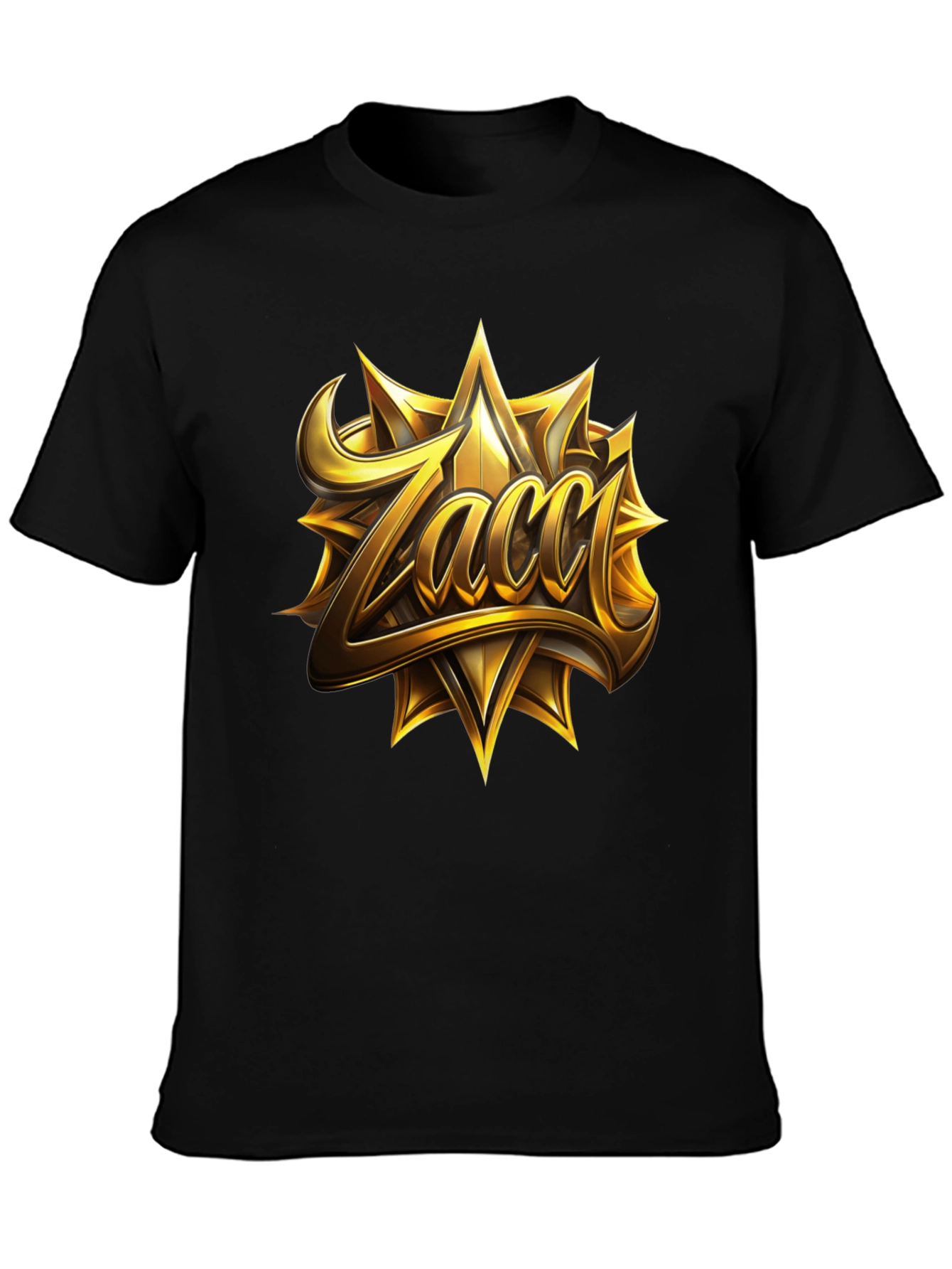 Zacci Gold Emblem Black T-Shirt