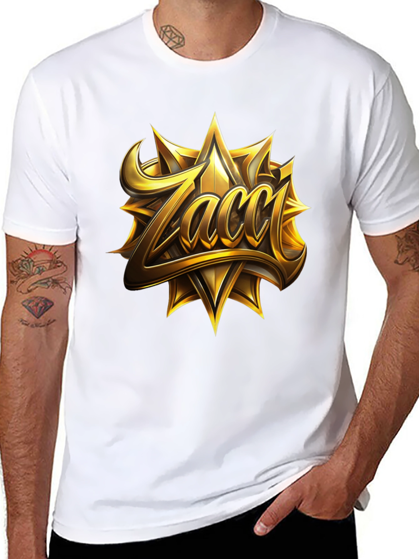 Zacci Gold Emblem Black T-Shirt
