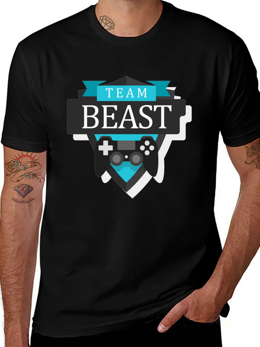 Team Beast Gaming T-Shirt - Black Cotton Tee