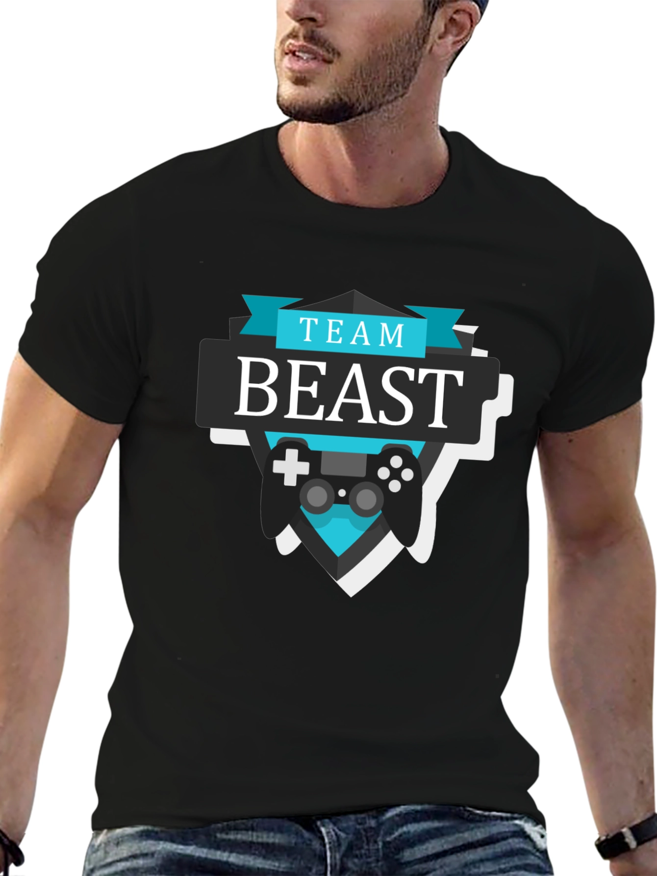 Team Beast Gaming T-Shirt - Black Cotton Tee