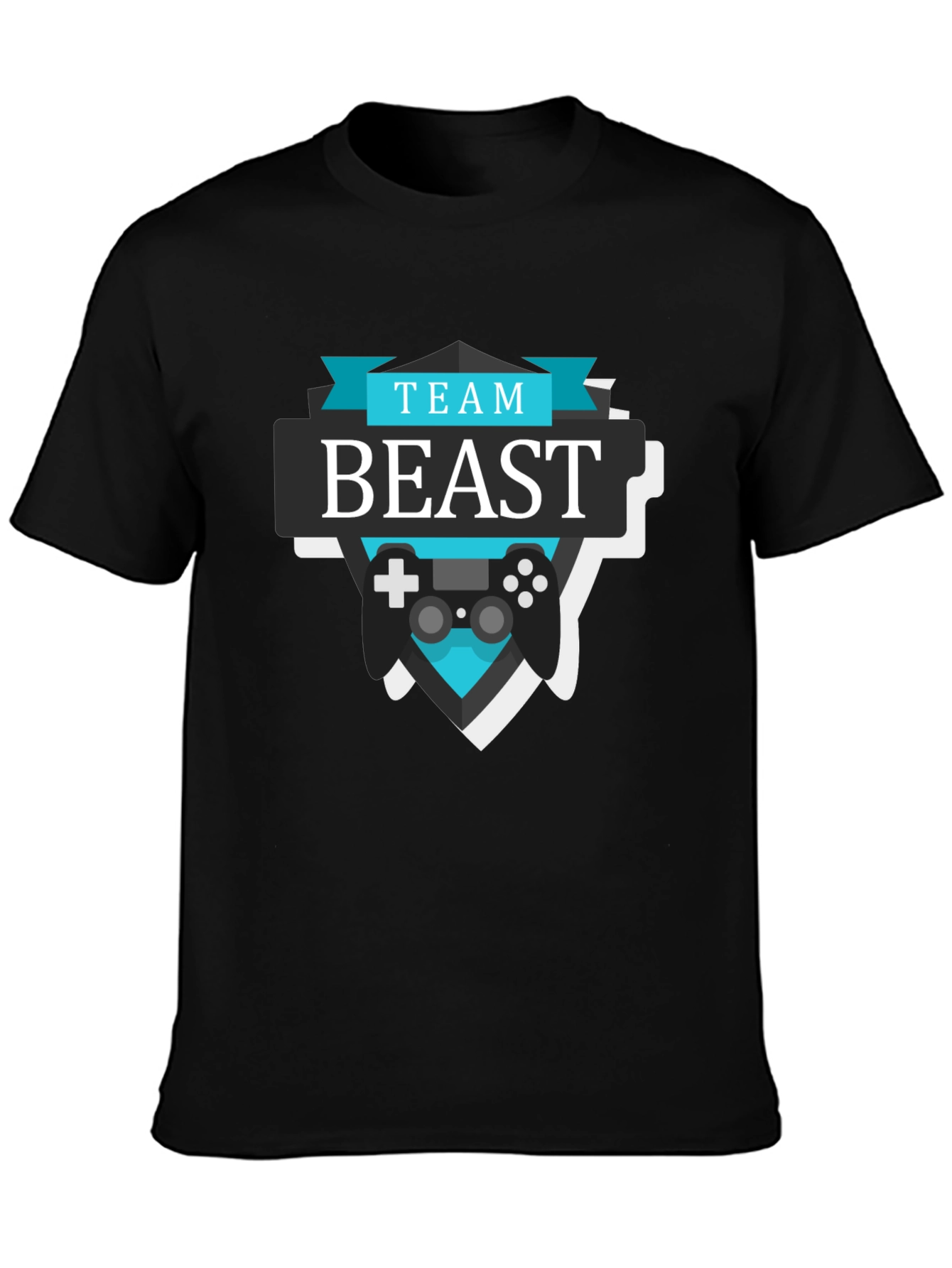 Team Beast Gaming T-Shirt - Black Cotton Tee