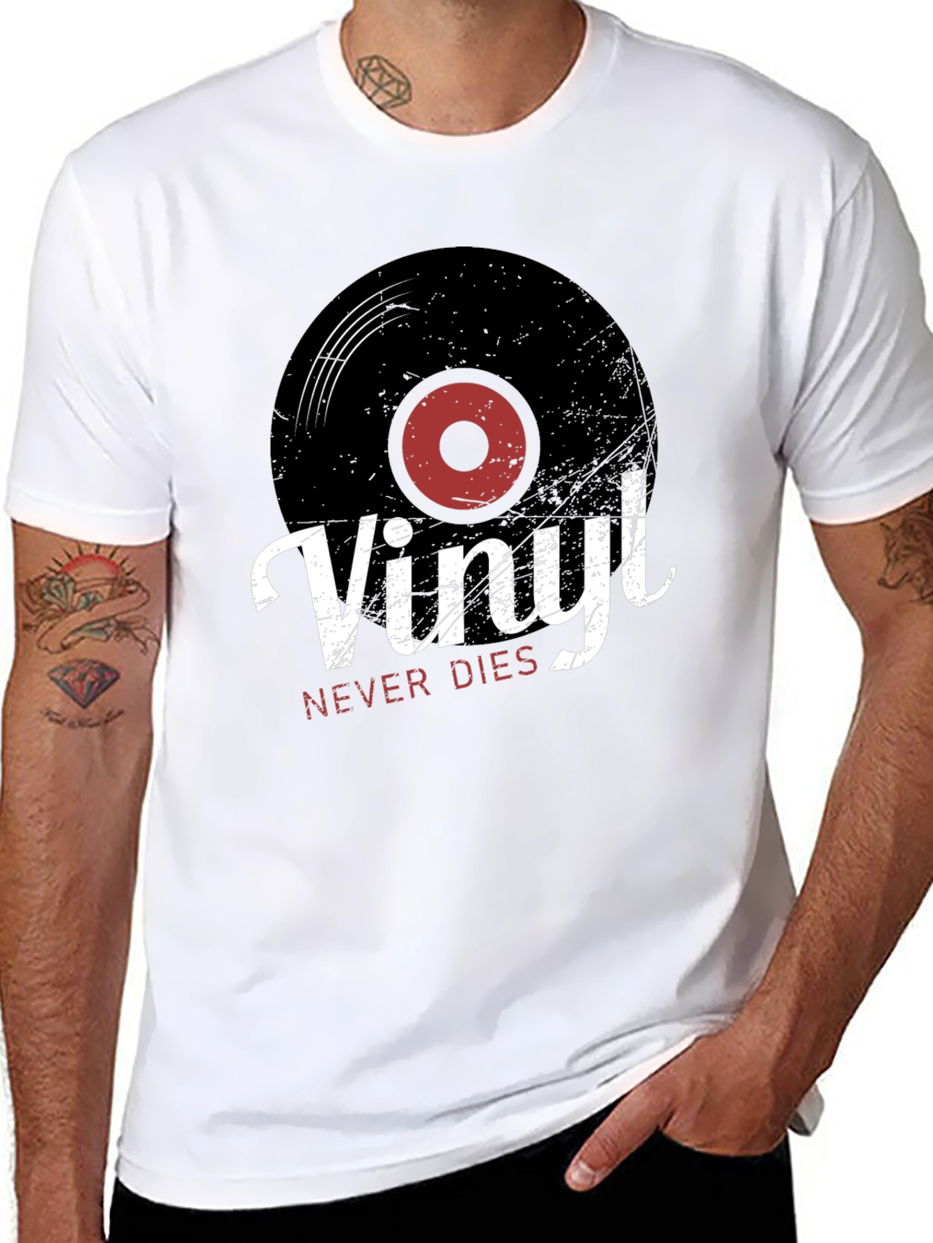 Vinyl Never Dies Graphic Tee