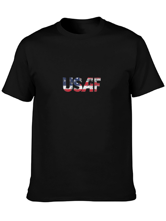 USAF American Flag T-Shirt - Patriotic Design
