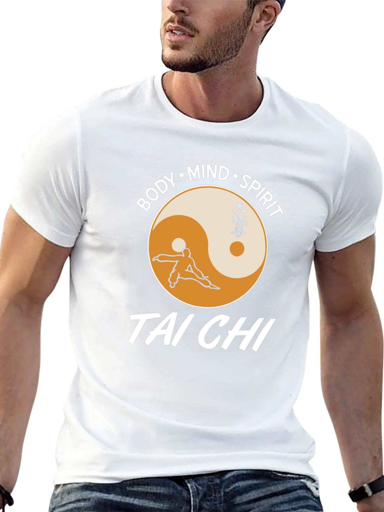 Tai Chi Body Mind Spirit T-Shirt Martial Arts Tee