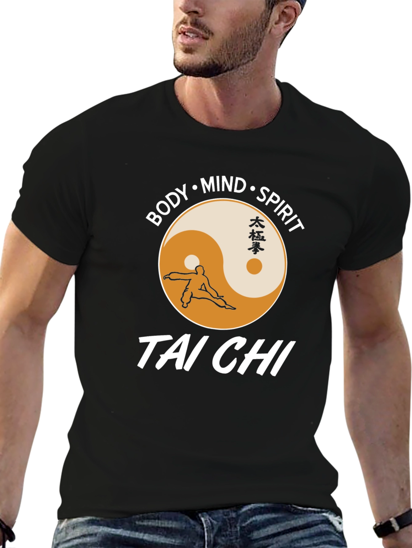 Tai Chi Body Mind Spirit T-Shirt Martial Arts Tee