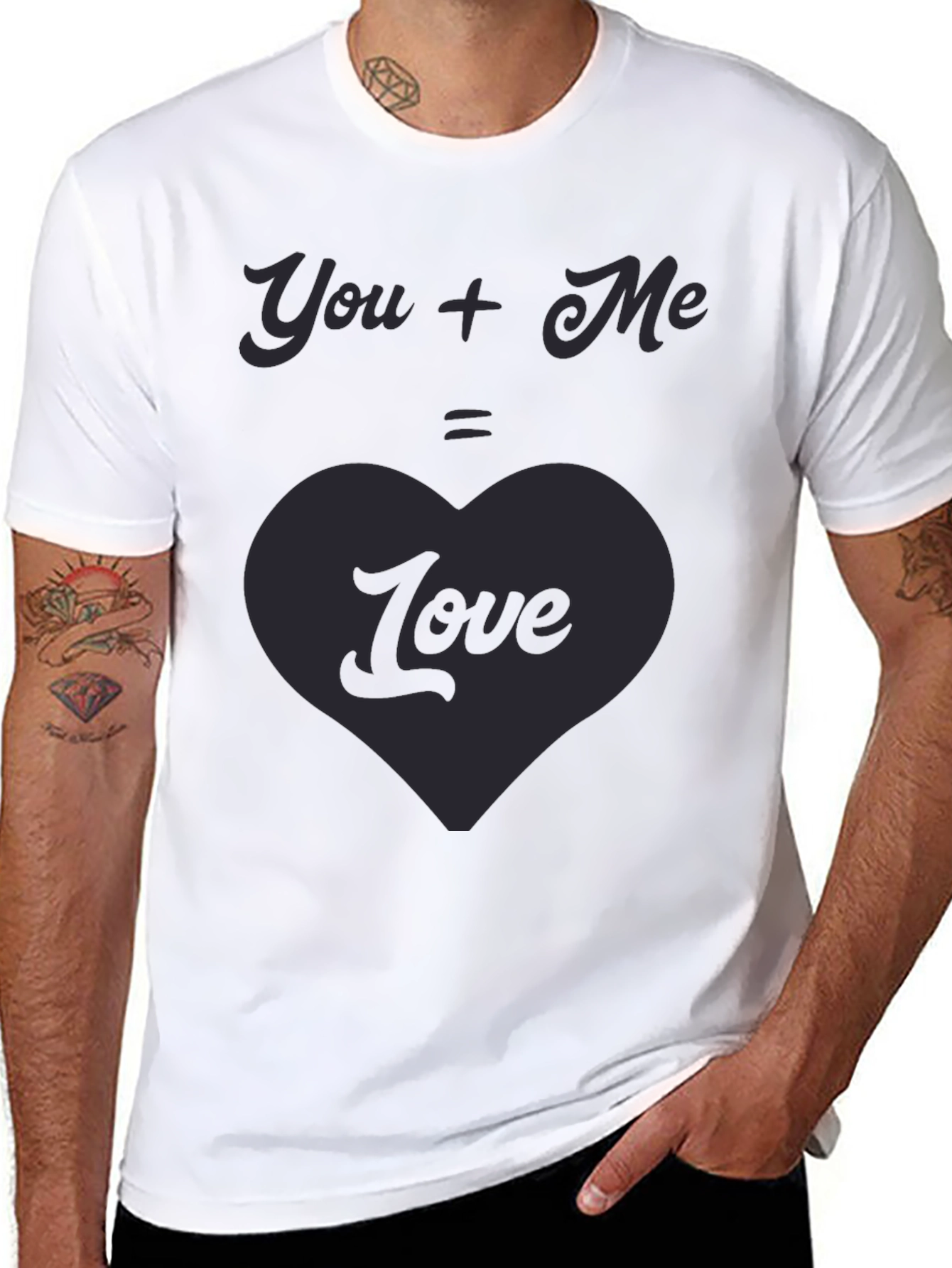 You + Me = Love Graphic Tee