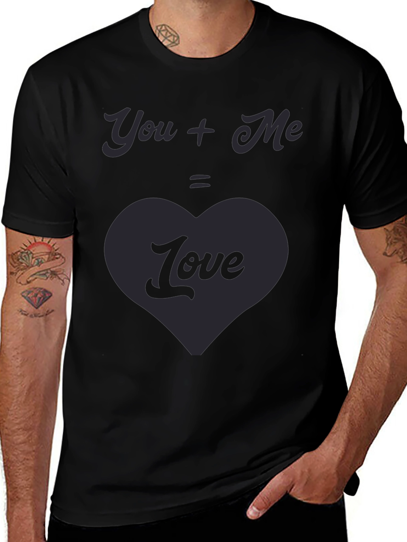 You + Me = Love Graphic Tee