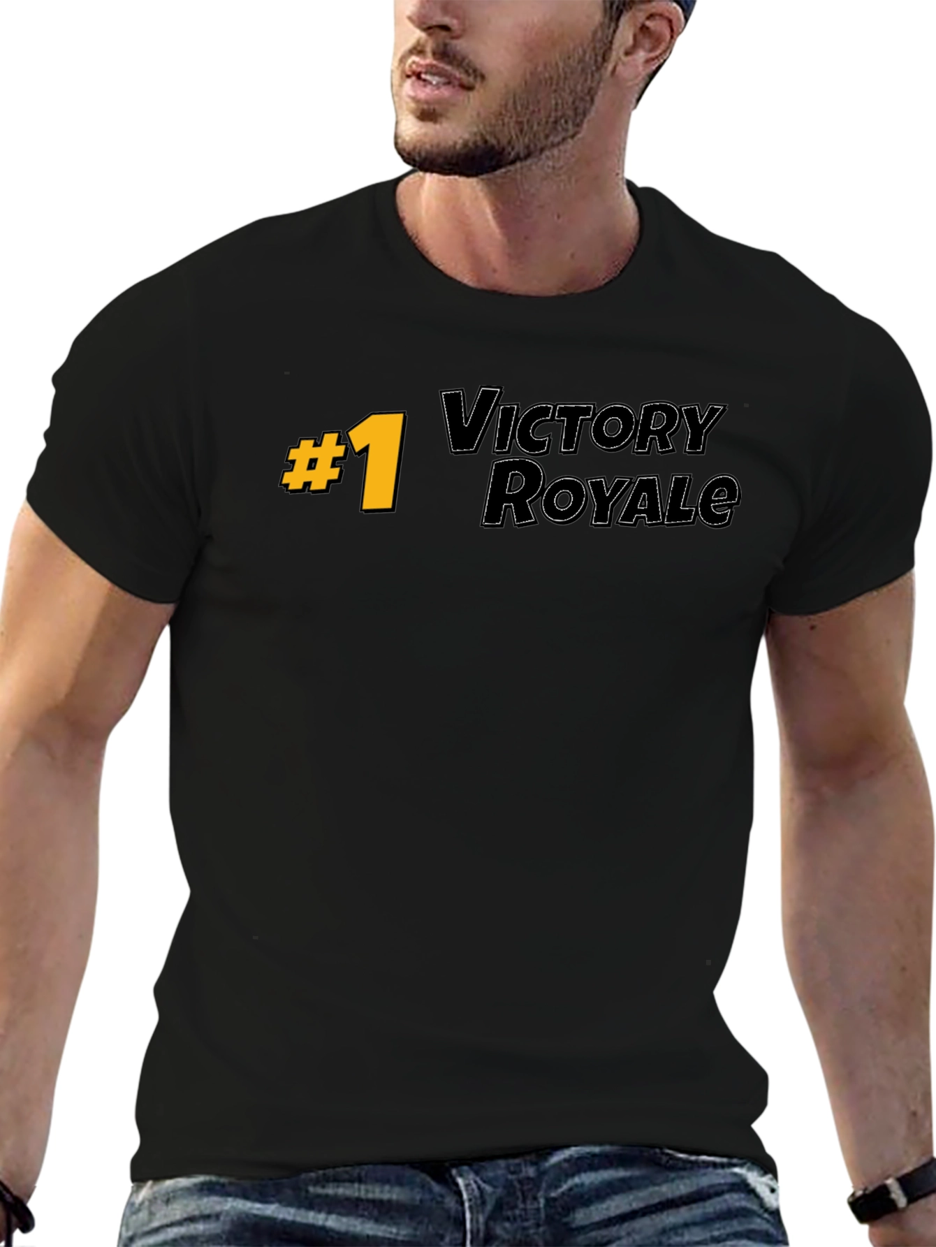 Victory Royale #1 Gamer T-Shirt - Black