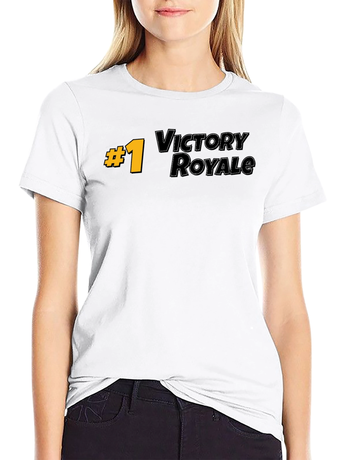 Victory Royale #1 Gamer T-Shirt - Black