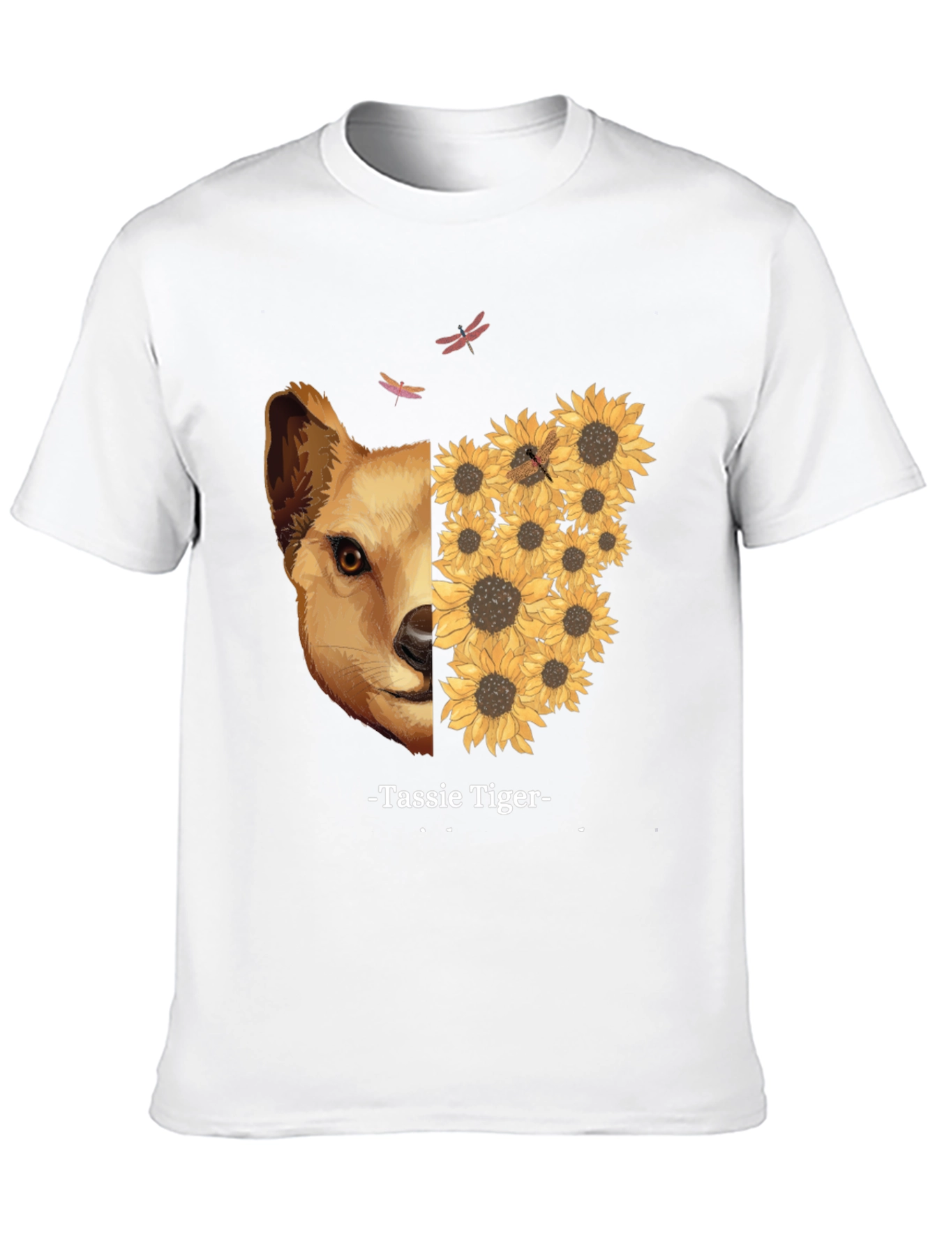 Tassie Tiger Sunflower Graphic Tee