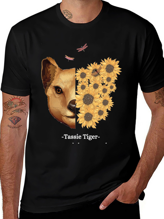 Tassie Tiger Sunflower Graphic Tee