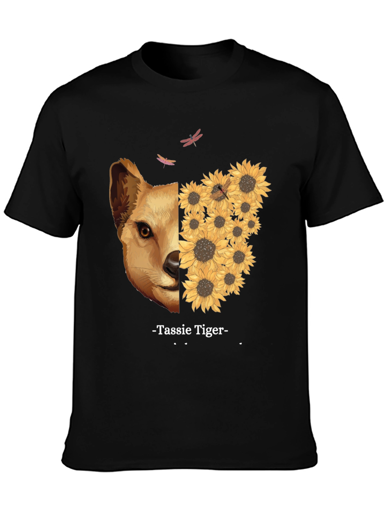 Tassie Tiger Sunflower Graphic Tee