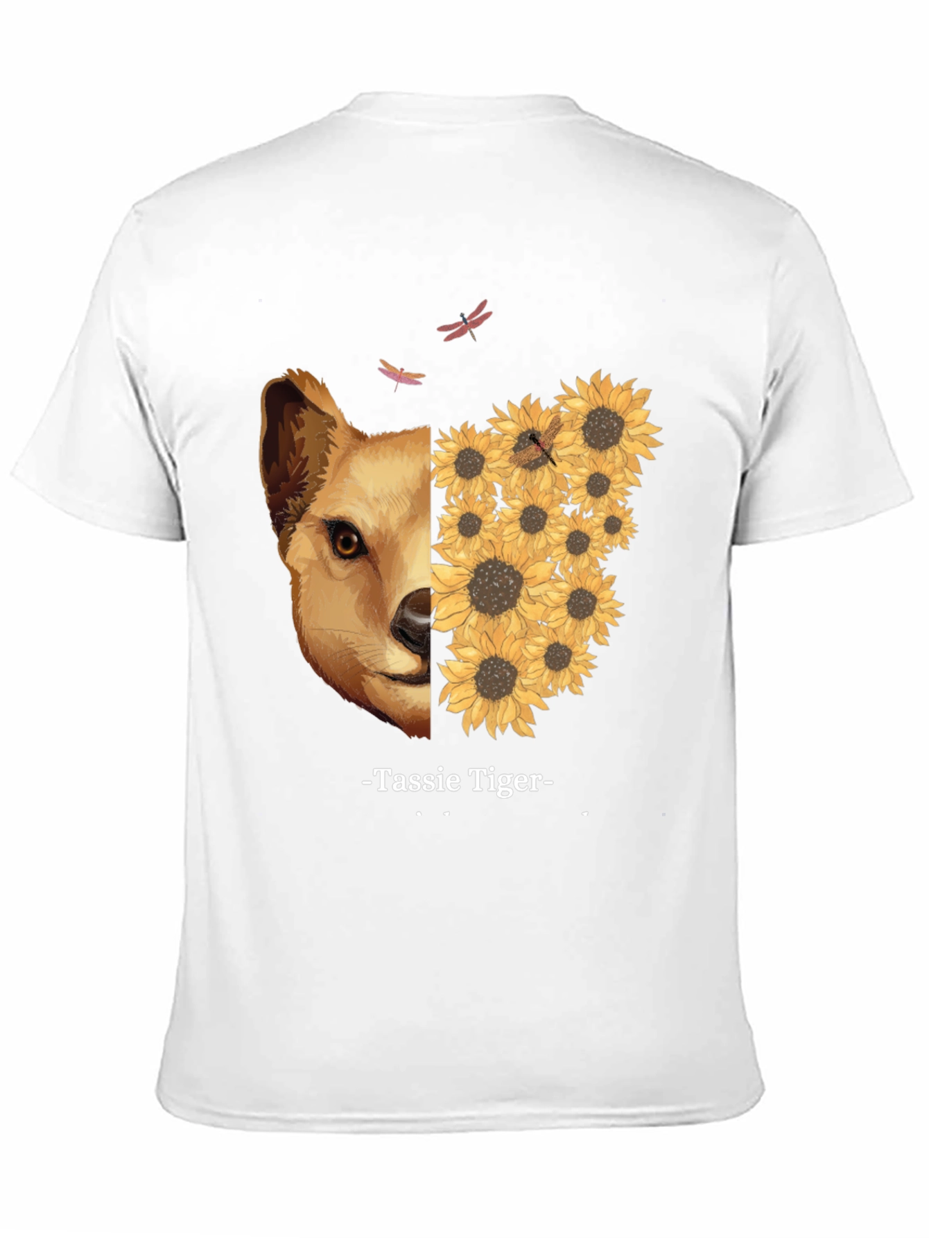 Tassie Tiger Sunflower Graphic Tee