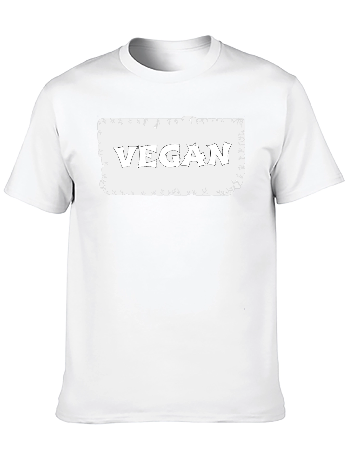 Vegan Graphic Tee - Black Cotton Casual Shirt