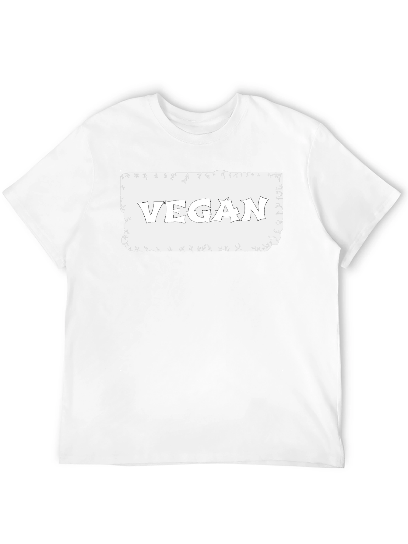 Vegan Graphic Tee - Black Cotton Casual Shirt