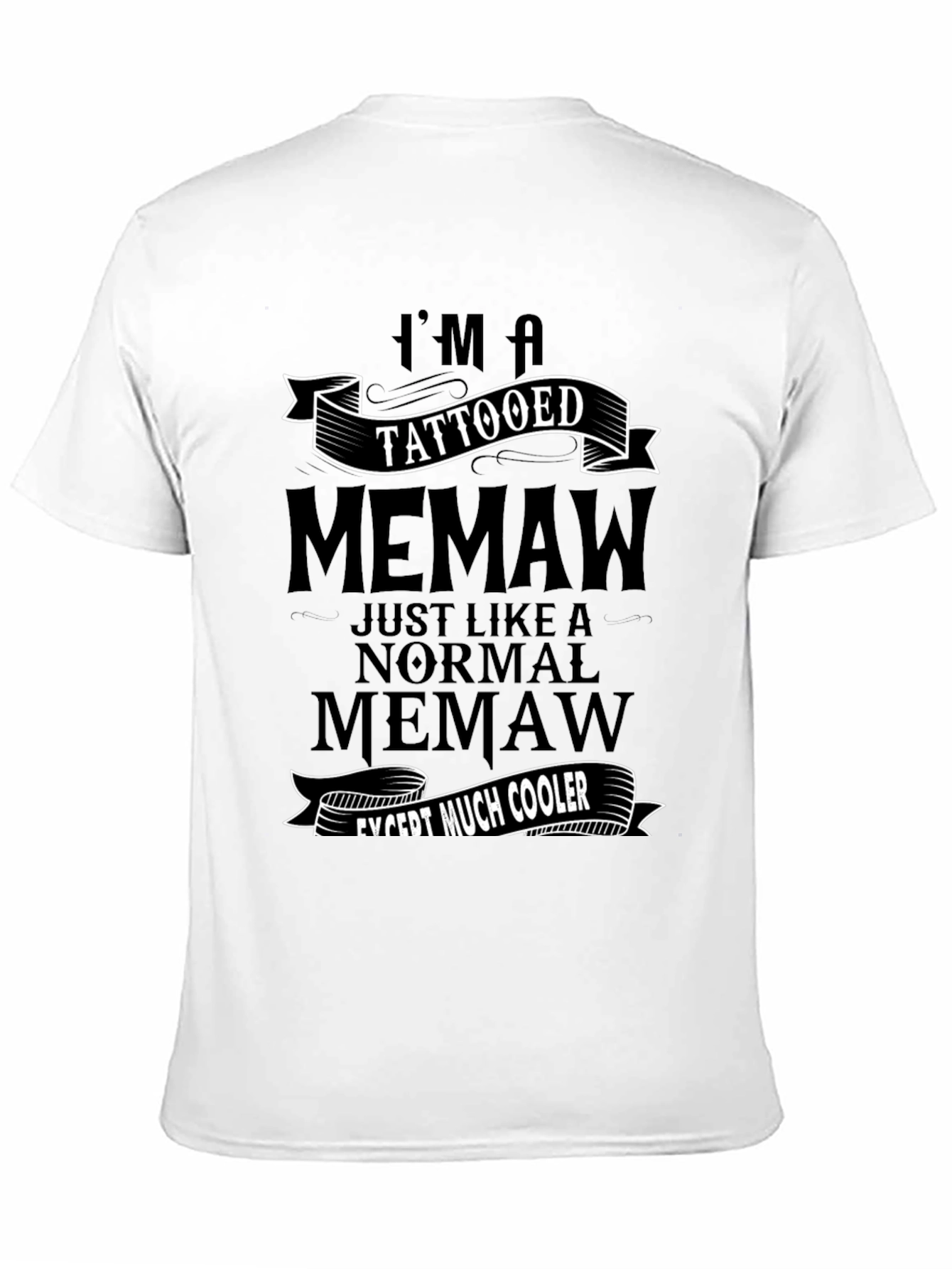 Tattooed Memaw Graphic Tee - Cool Grandma Shirt