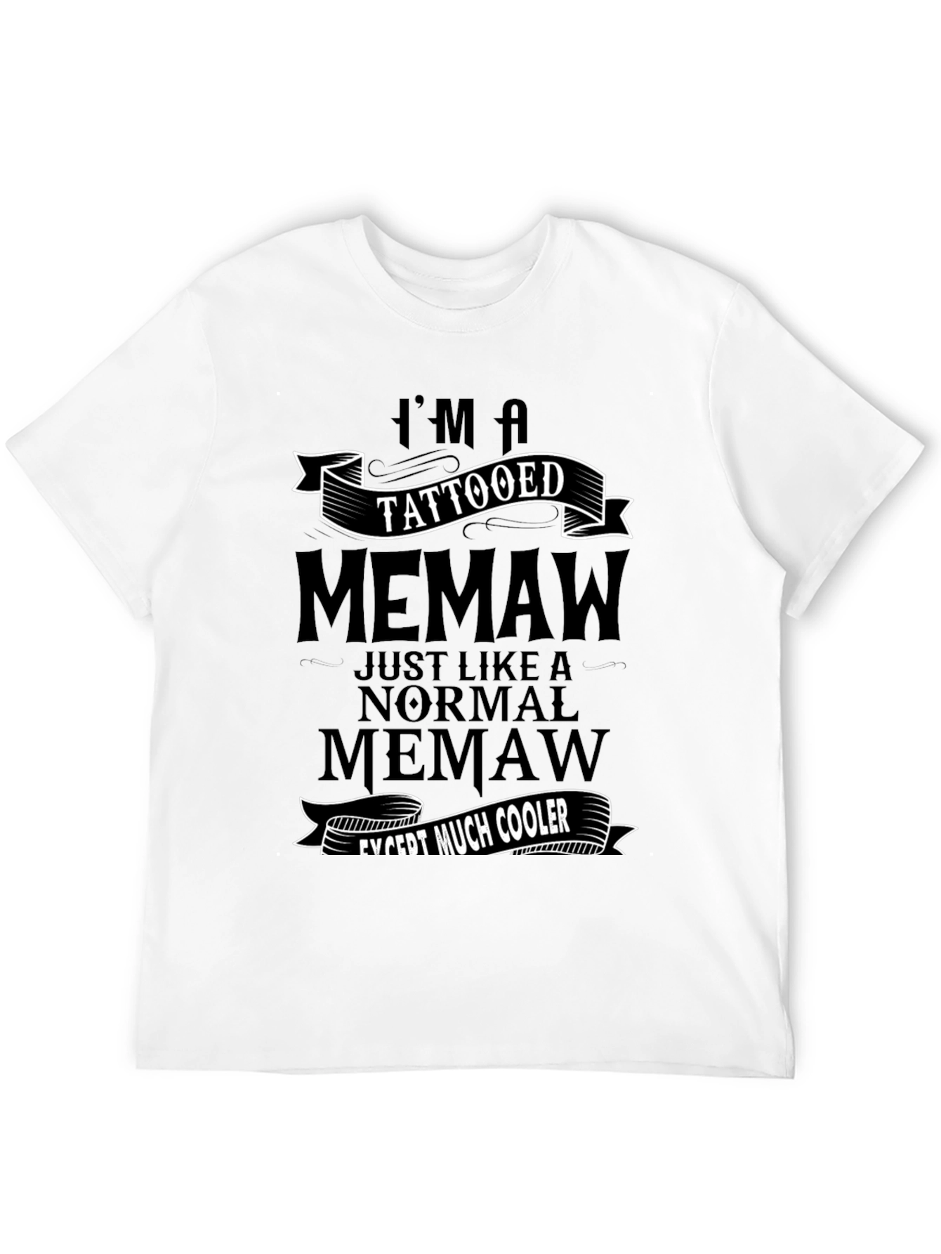 Tattooed Memaw Graphic Tee - Cool Grandma Shirt